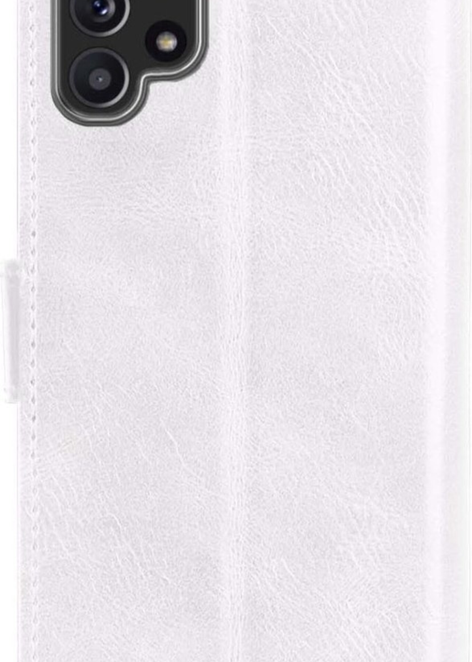 BTH Hoesje Geschikt voor Samsung A32 4G Hoesje Book Case Hoes Portemonnee Cover Walletcase - Hoes Geschikt voor Samsung Galaxy A32 4G Hoes Bookcase Hoesje - Wit