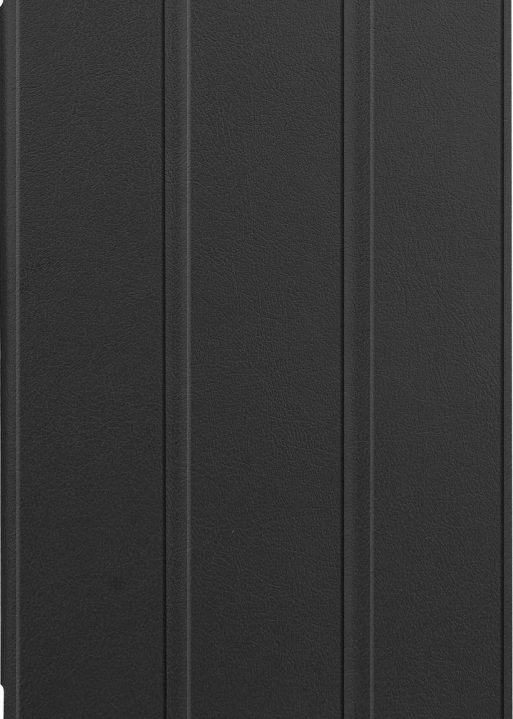 BTH Hoes Geschikt voor Samsung Galaxy Tab A7 Lite Hoes Book Case Hoesje Trifold Cover Met Screenprotector - Hoesje Geschikt voor Samsung Tab A7 Lite Hoesje Bookcase - Zwart