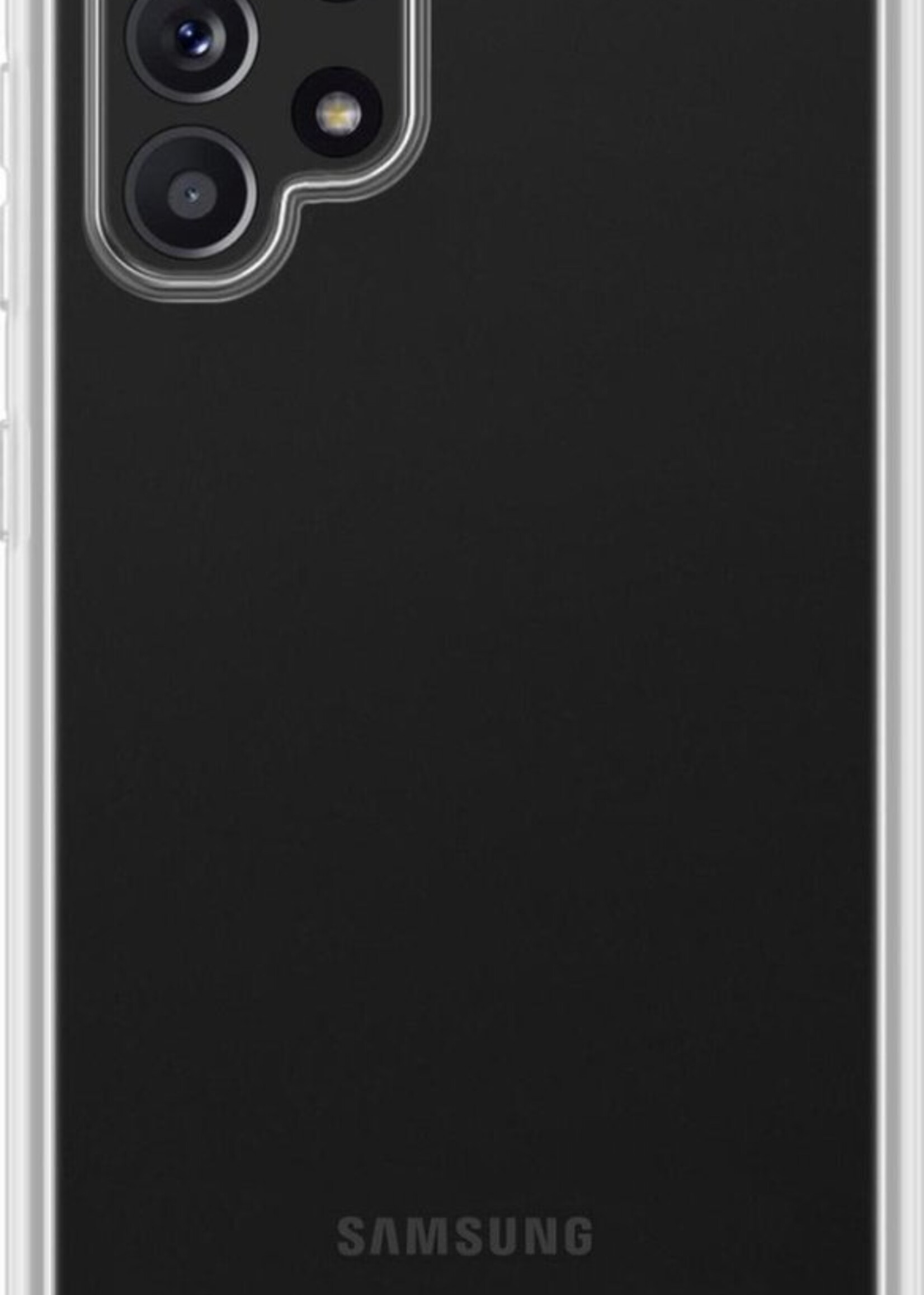BTH Hoesje Geschikt voor Samsung A32 4G Hoesje Siliconen Case Hoes Met 2x Screenprotector - Hoes Geschikt voor Samsung Galaxy A32 4G Hoes Cover Case - Transparant