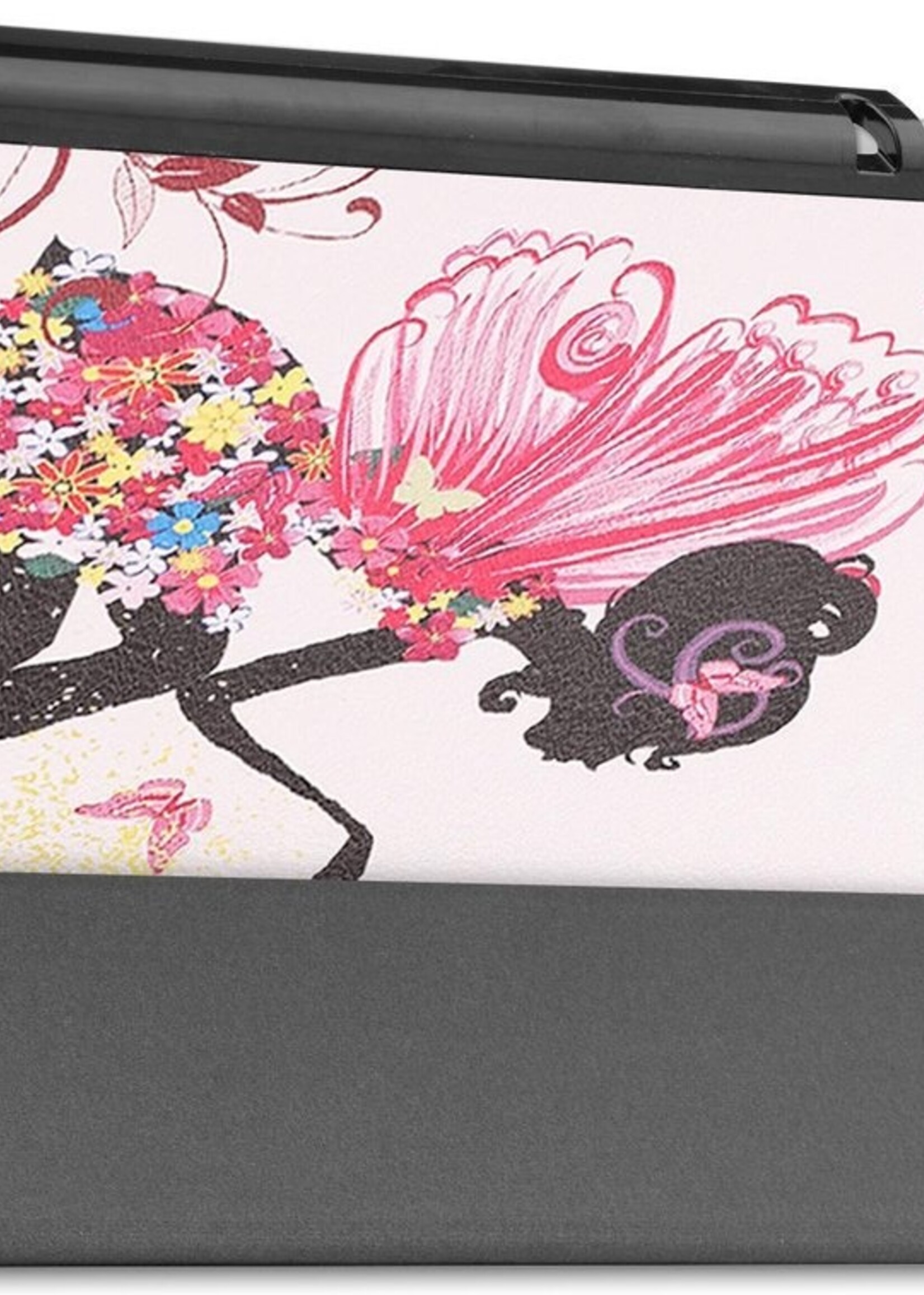 BTH Hoes Geschikt voor Samsung Galaxy Tab A7 Lite Hoes Book Case Hoesje Trifold Cover - Hoesje Geschikt voor Samsung Tab A7 Lite Hoesje Bookcase - Elfje