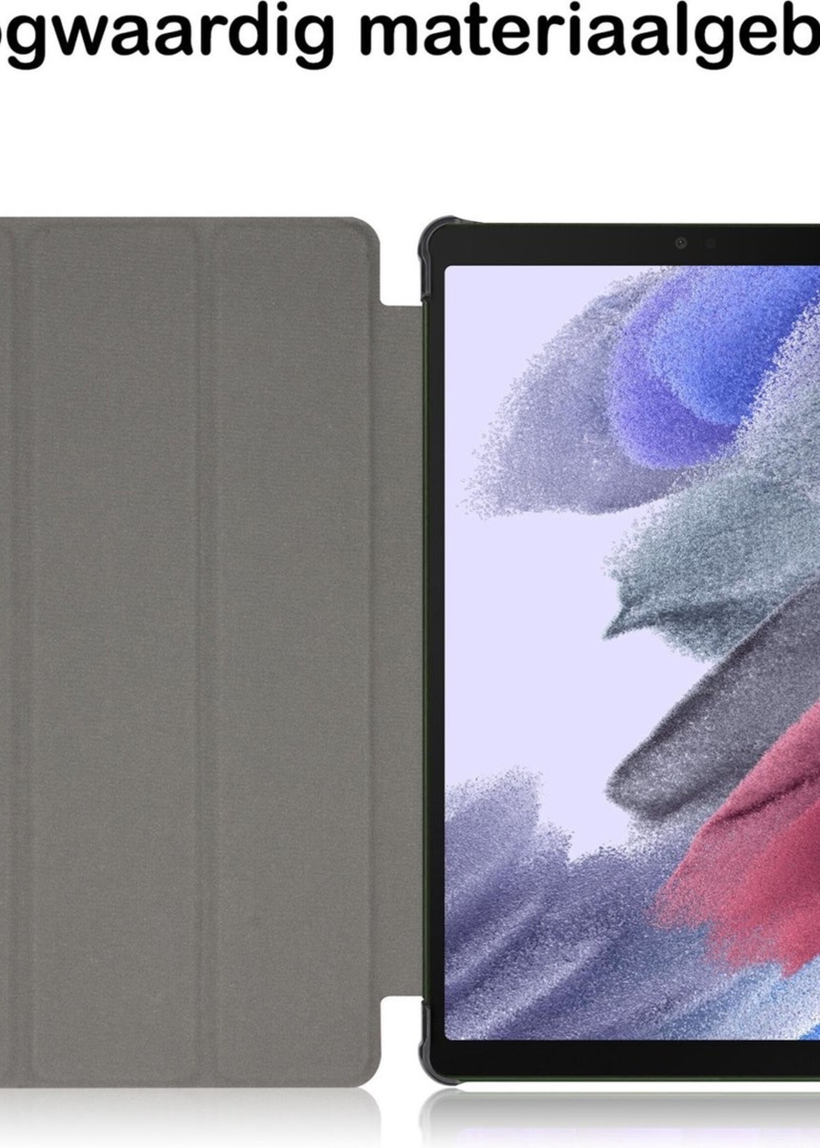 BTH Hoes Geschikt voor Samsung Galaxy Tab A7 Lite Hoes Book Case Hoesje Trifold Cover - Hoesje Geschikt voor Samsung Tab A7 Lite Hoesje Bookcase - Elfje