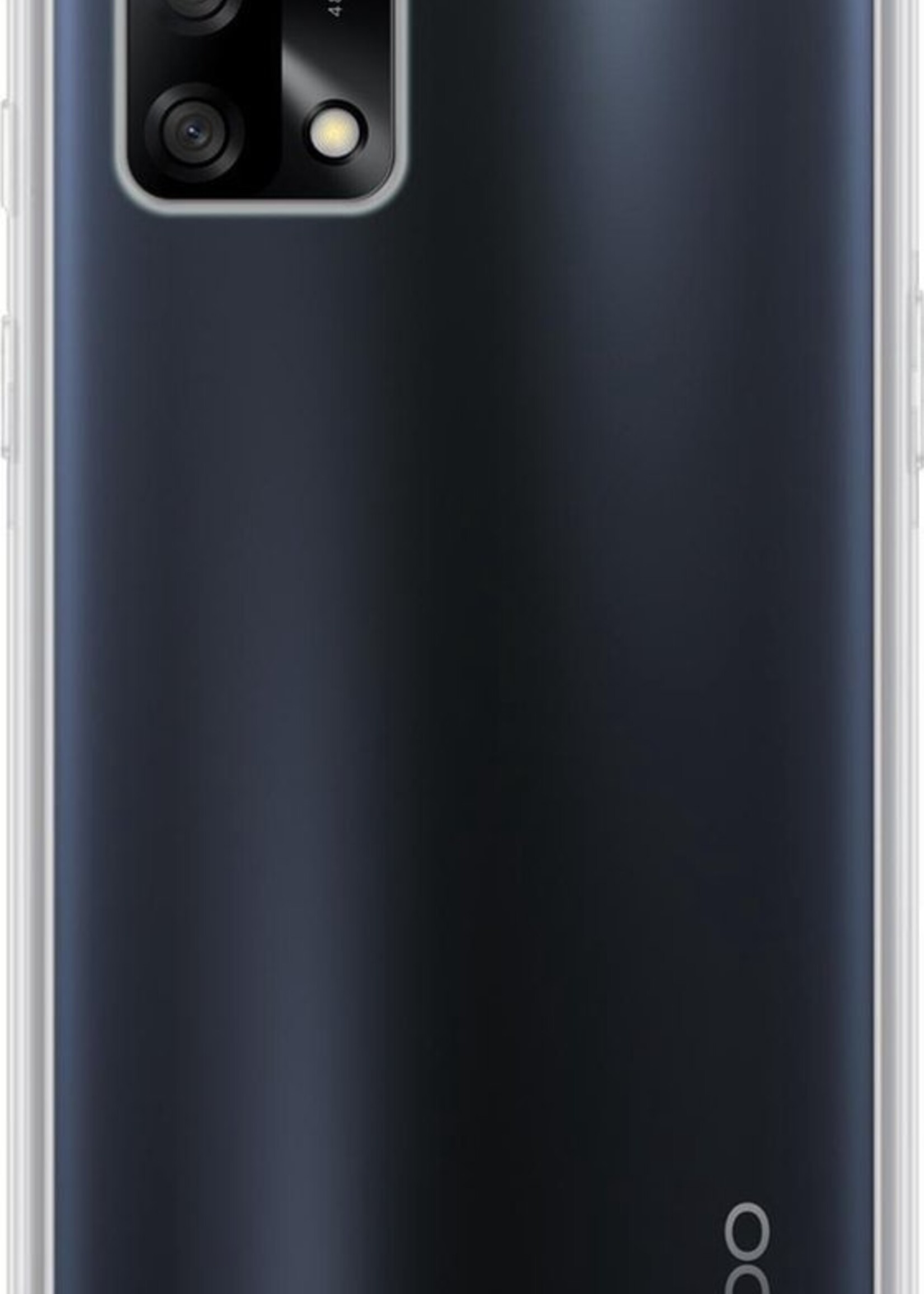 BTH Hoesje Geschikt voor OPPO A74 4G Hoesje Siliconen Case Hoes - Hoes Geschikt voor OPPO A74 4G Hoes Cover Case - Transparant - 2 PACK