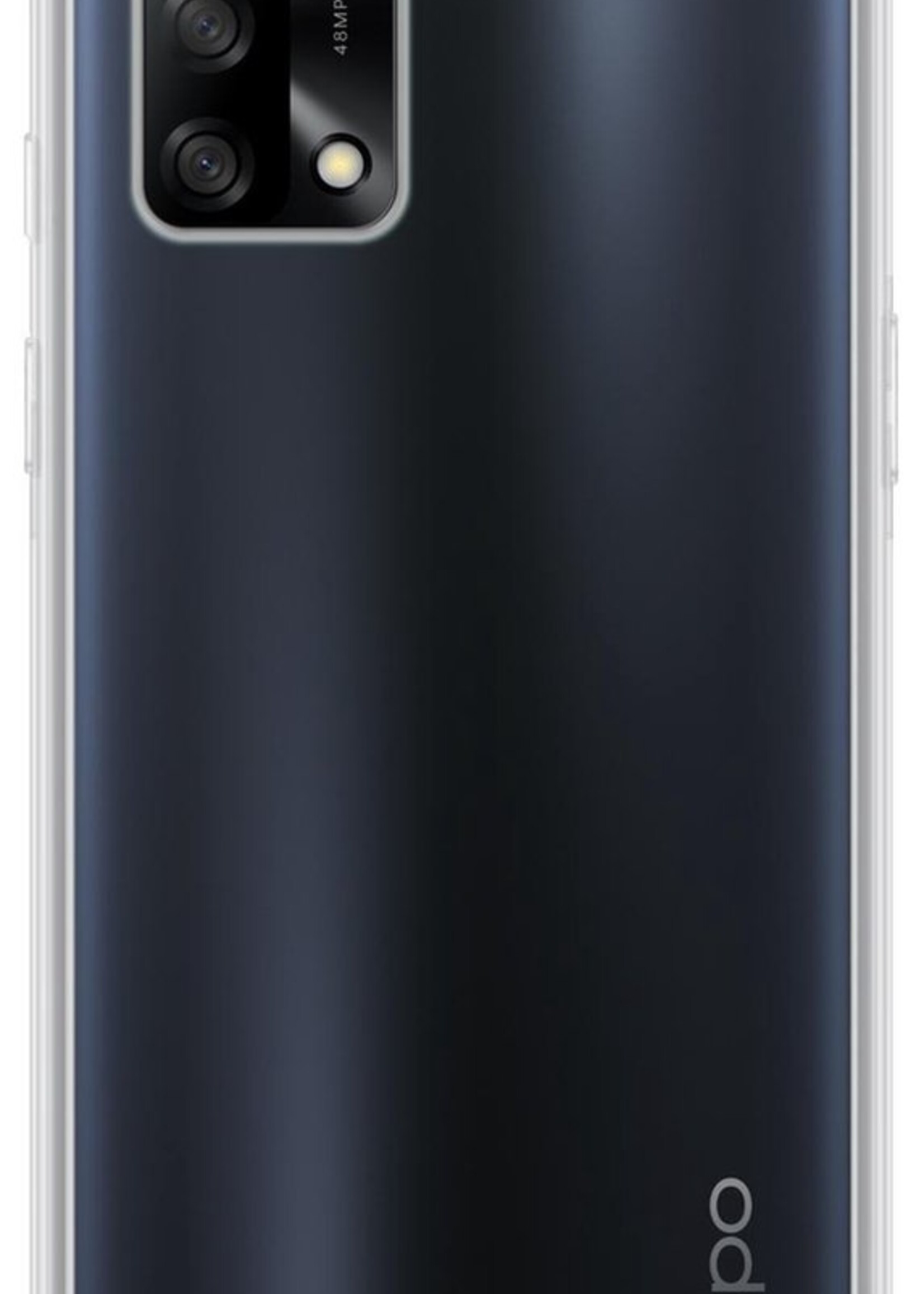 BTH Hoesje Geschikt voor OPPO A74 4G Hoesje Siliconen Shock Proof Case Hoes - Hoes Geschikt voor OPPO A74 4G Hoes Cover Case Shockproof - Transparant - 2 PACK