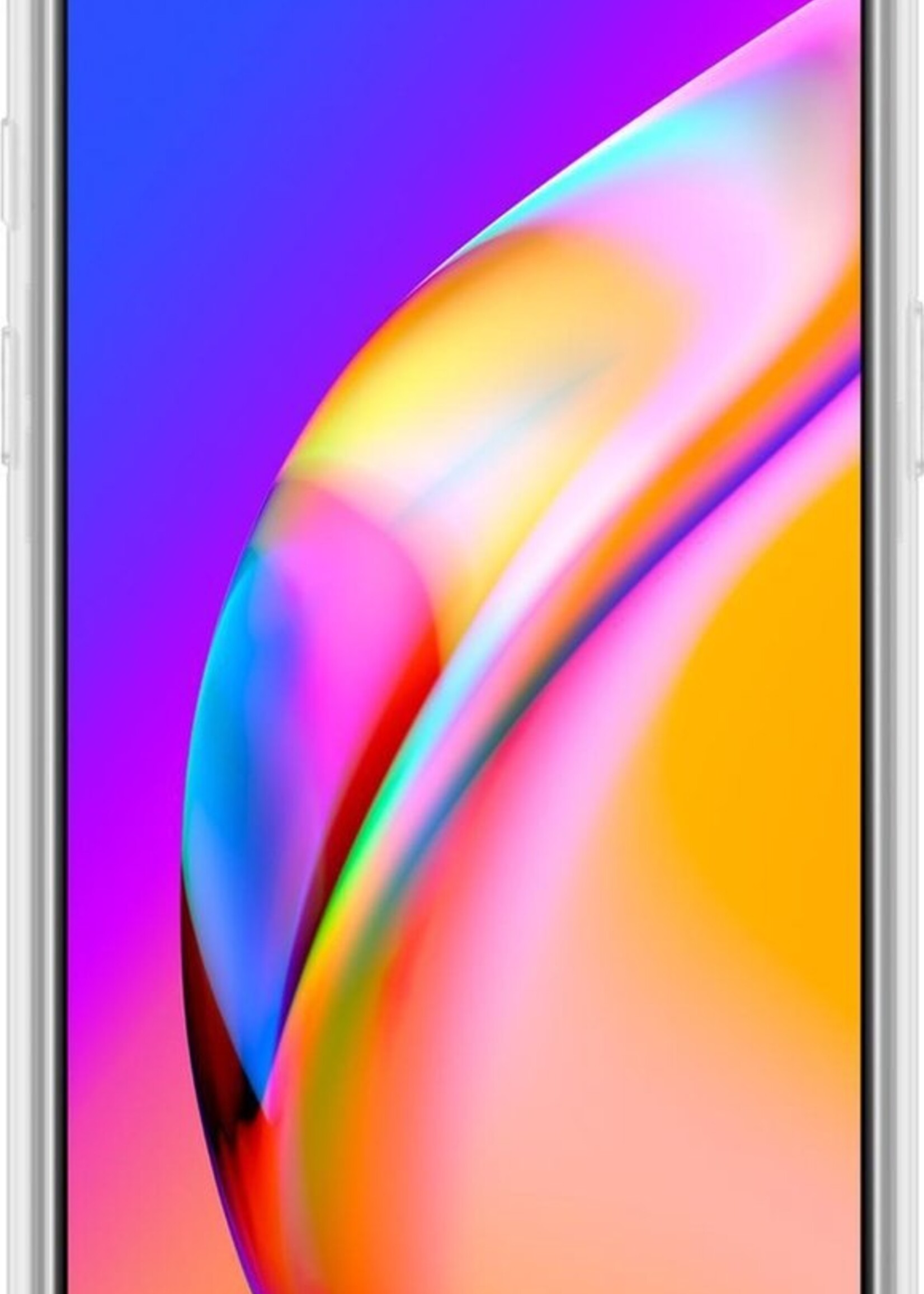 BTH Hoesje Geschikt voor OPPO A94 Hoesje Siliconen Case Hoes - Hoes Geschikt voor OPPO A94 Hoes Cover Case - Transparant
