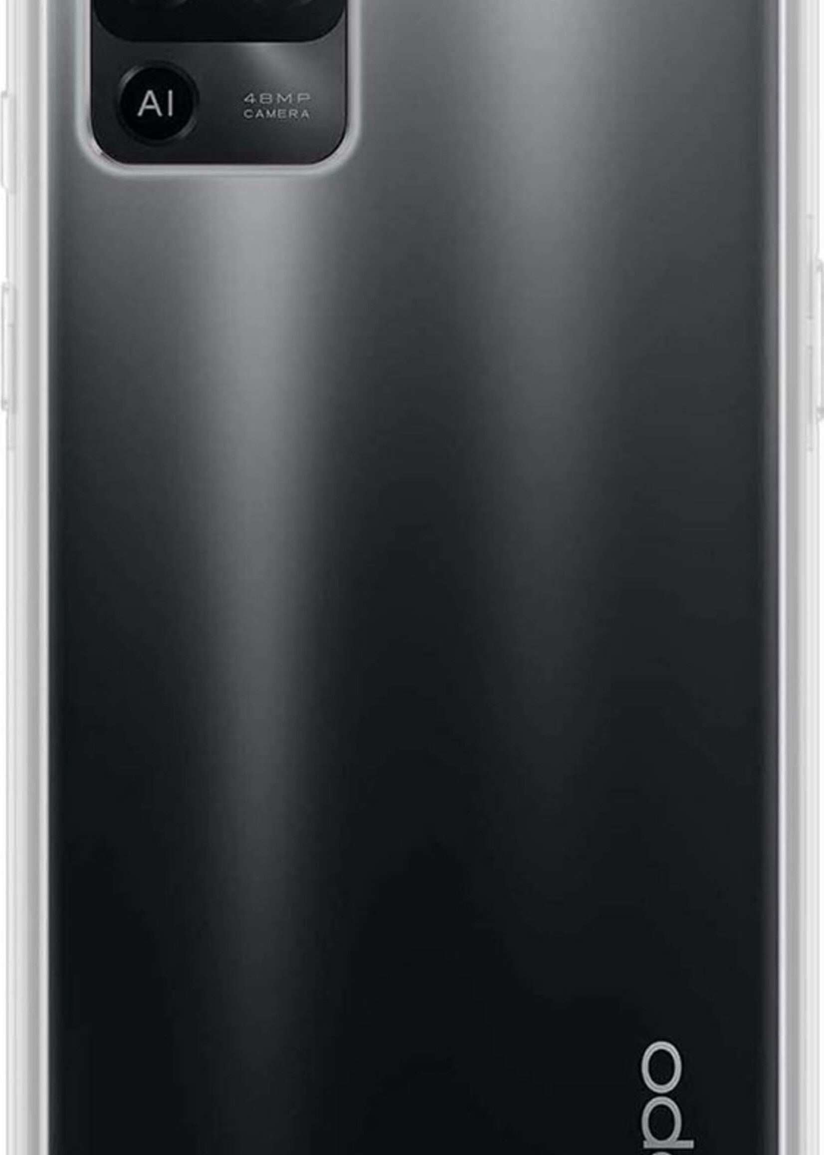 BTH Hoesje Geschikt voor OPPO A94 Hoesje Siliconen Case Hoes - Hoes Geschikt voor OPPO A94 Hoes Cover Case - Transparant