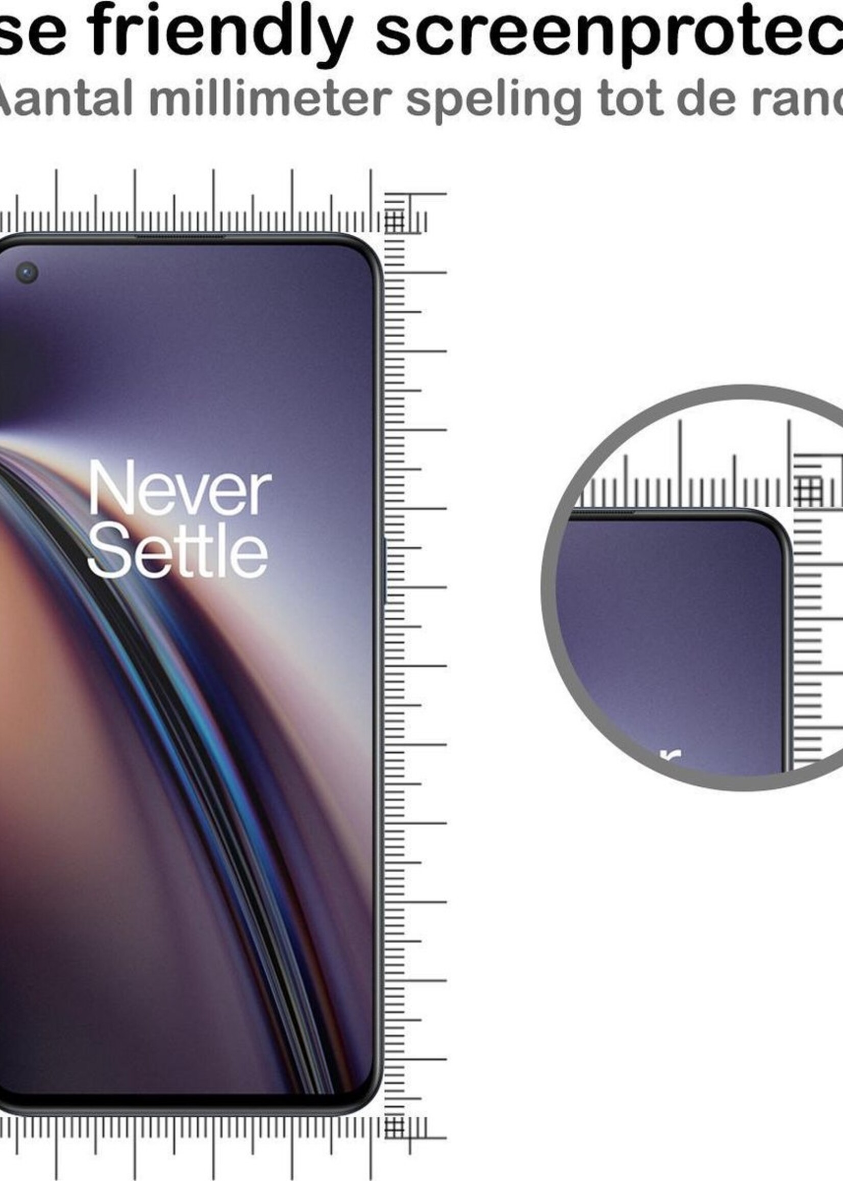 BTH Screenprotector Geschikt voor OnePlus Nord CE Screenprotector Glas Gehard Tempered Glass - Screenprotector Geschikt voor OnePlus Nord CE Screen Protector Screen Cover - 3 PACK