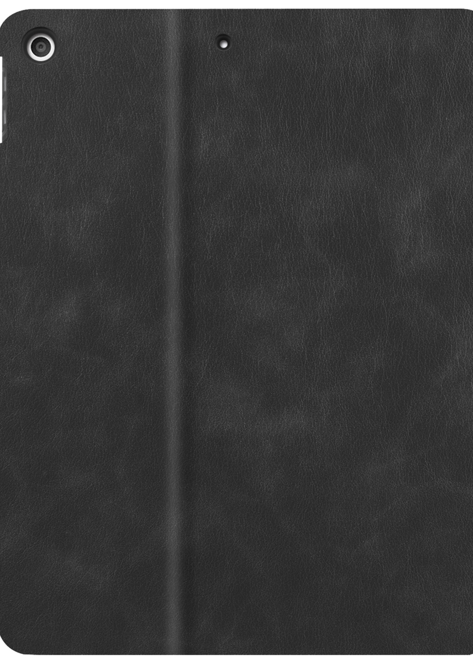 BTH iPad 10.2 2021 Hoesje Book Case Luxe Cover Hoes Met Uitsparing Apple Pencil - iPad 10.2 2021 Hoes Bookcase - Zwart