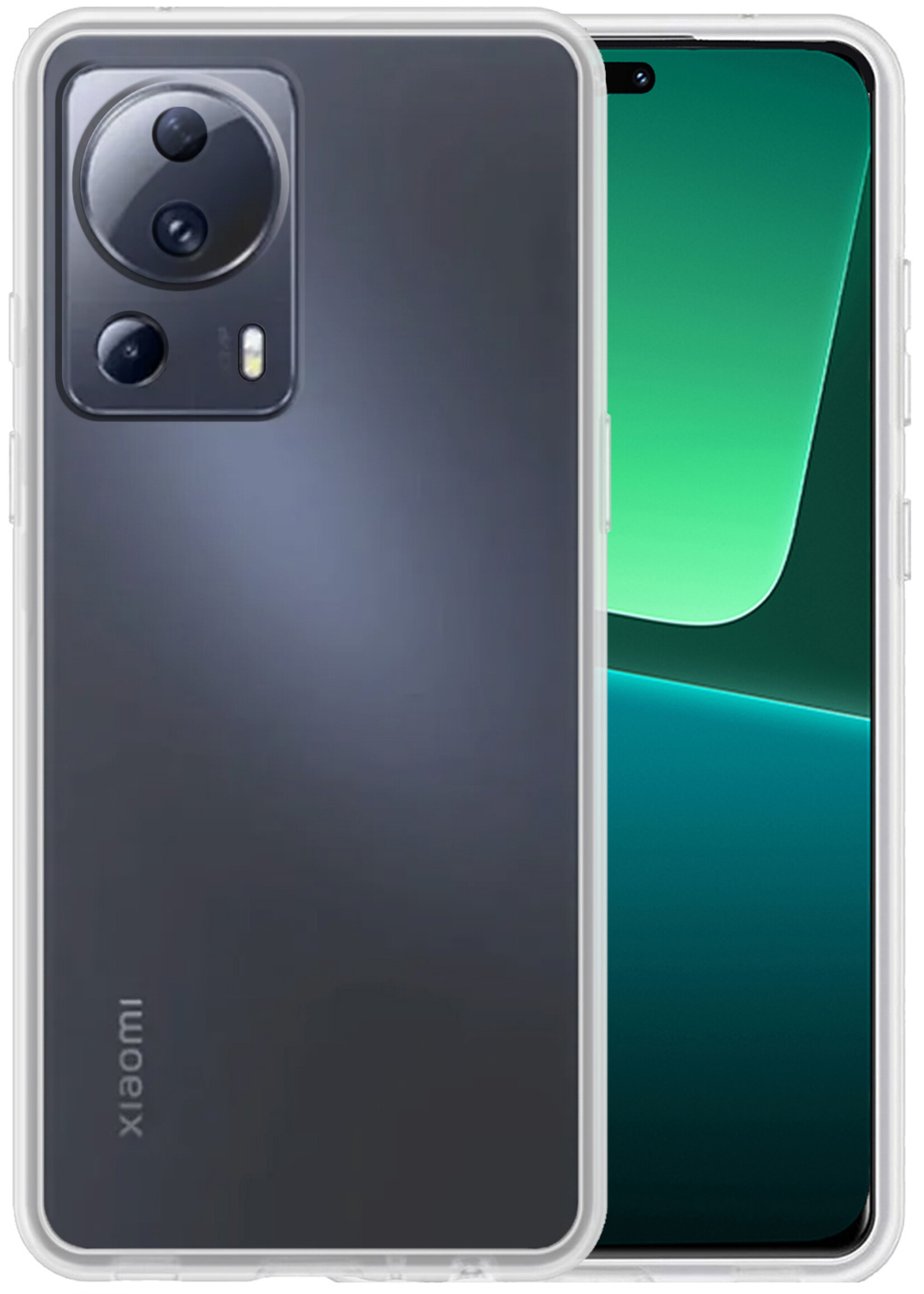BTH Xiaomi 13 Lite Hoesje Siliconen Case Cover - Xiaomi 13 Lite Hoesje Cover Hoes Siliconen - Transparant