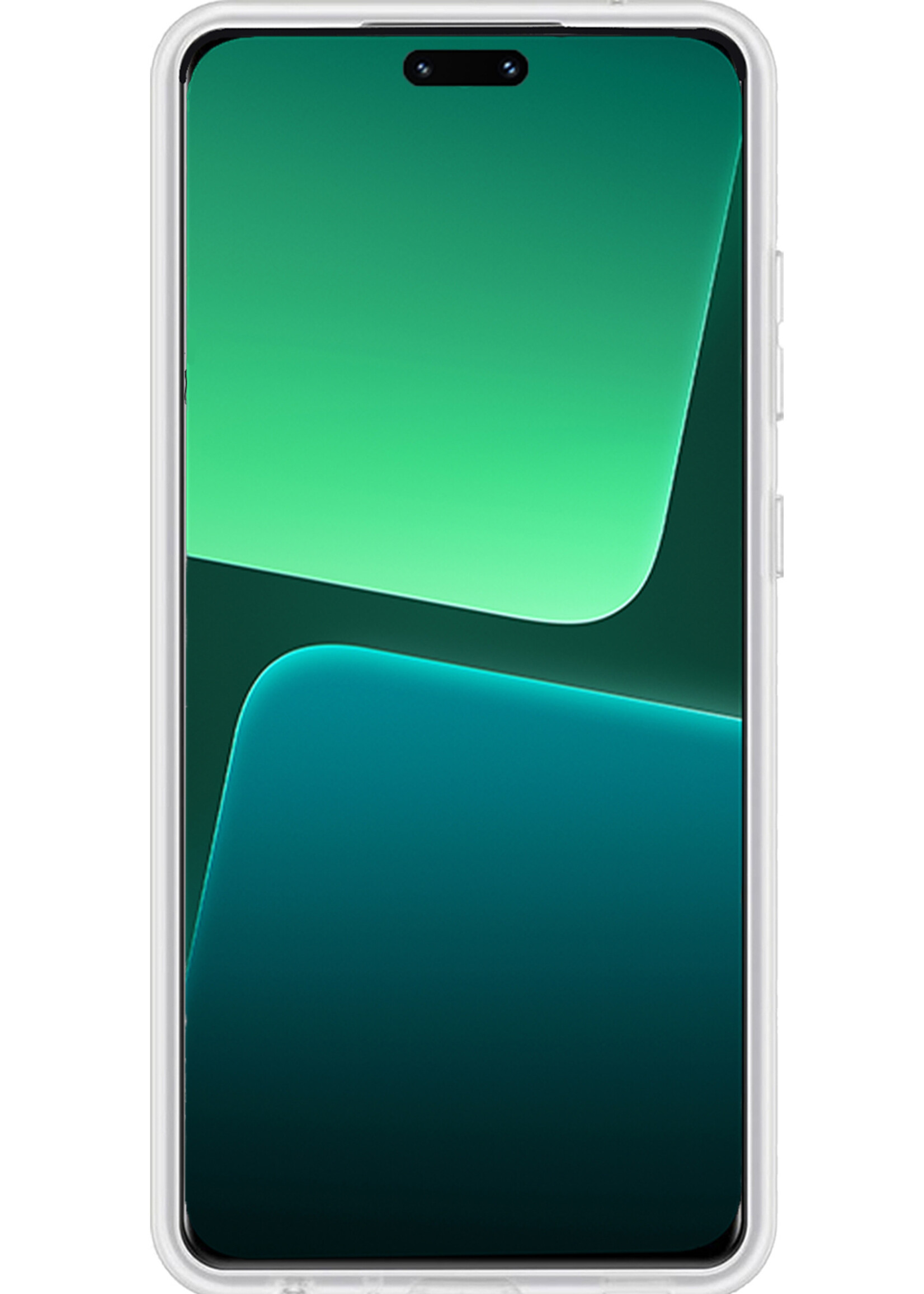 BTH Hoesje Geschikt voor Xiaomi 13 Lite Hoesje Siliconen Case Hoes - Hoes Geschikt voor Xiaomi 13 Lite Hoes Cover Case - Transparant - 2 PACK