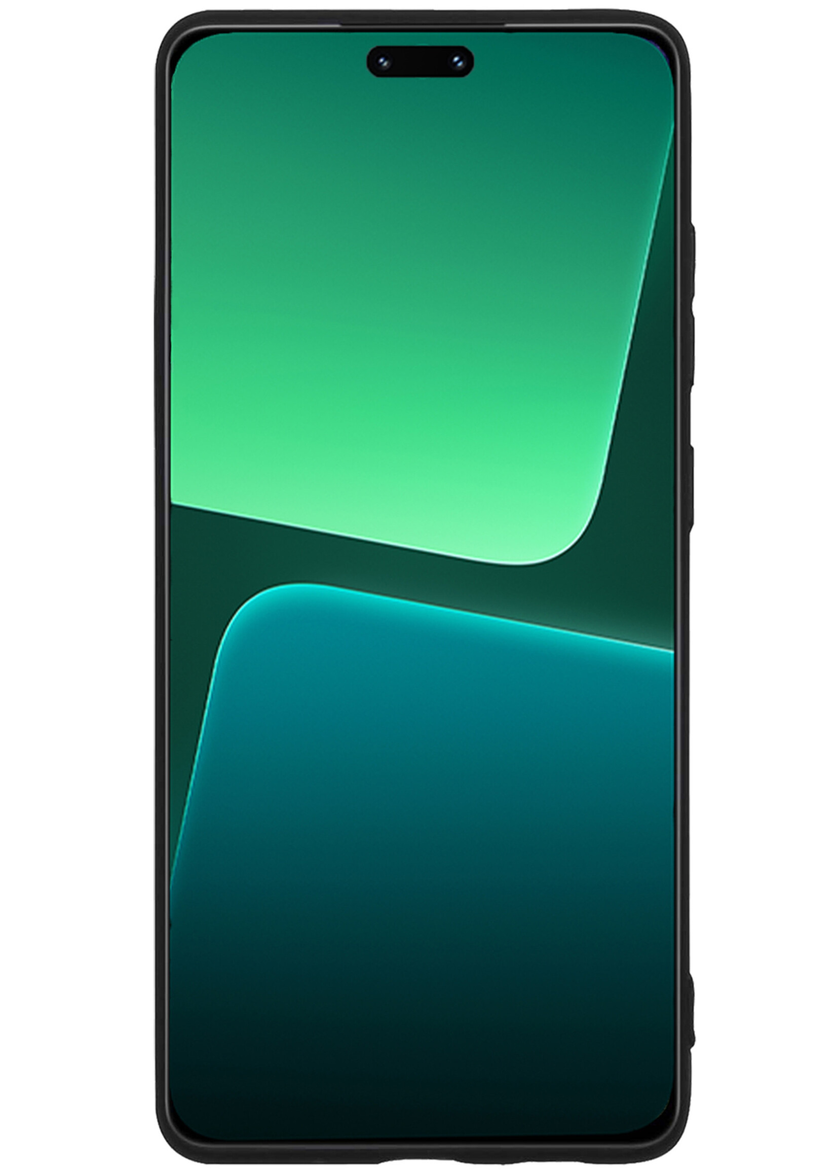 BTH Hoesje Geschikt voor Xiaomi 13 Lite Hoesje Siliconen Case Hoes Met 2x Screenprotector - Hoes Geschikt voor Xiaomi 13 Lite Hoes Cover Case - Zwart