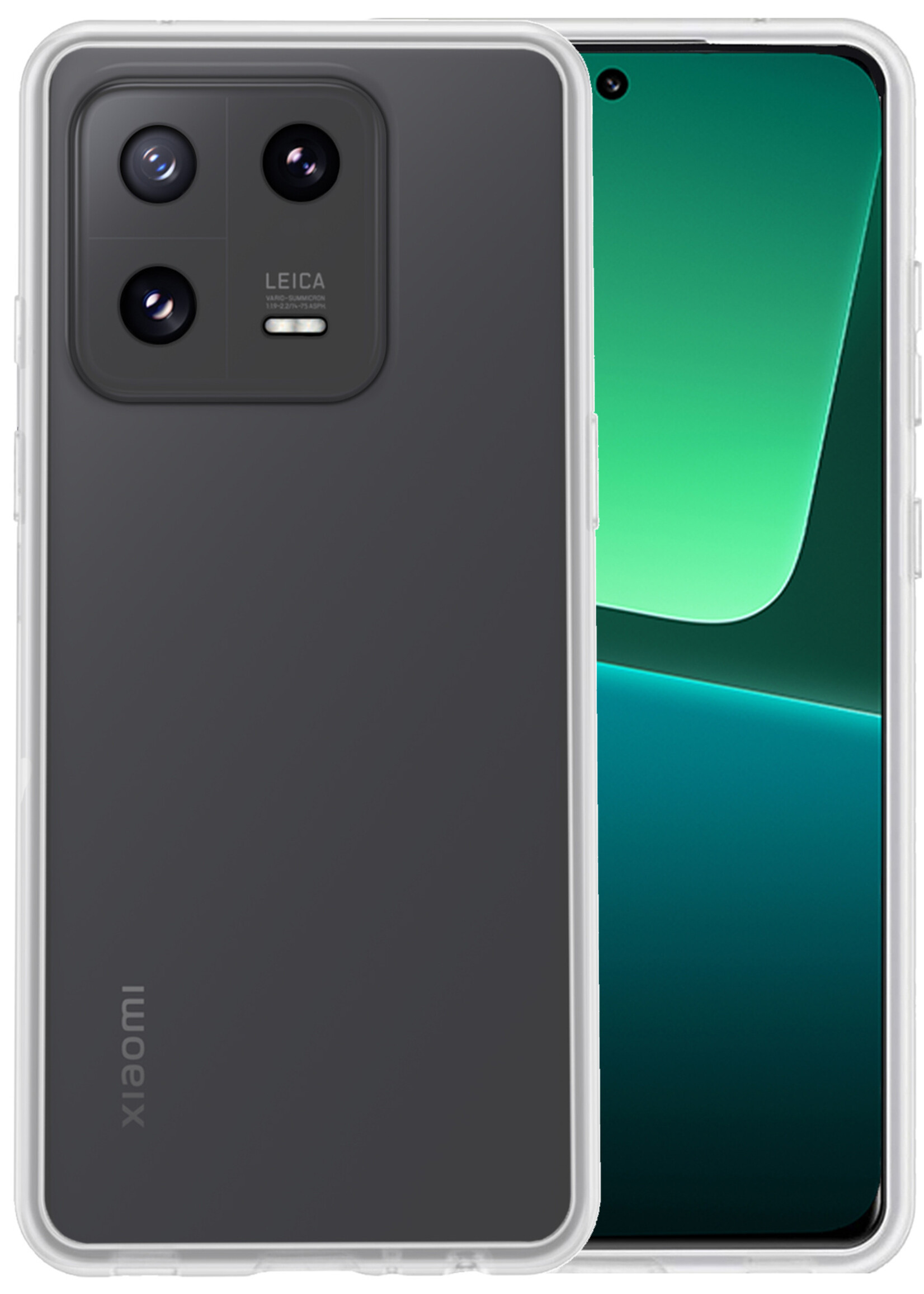 BTH Xiaomi 13 Pro Hoesje Siliconen Case Cover - Xiaomi 13 Pro Hoesje Cover Hoes Siliconen - Transparant