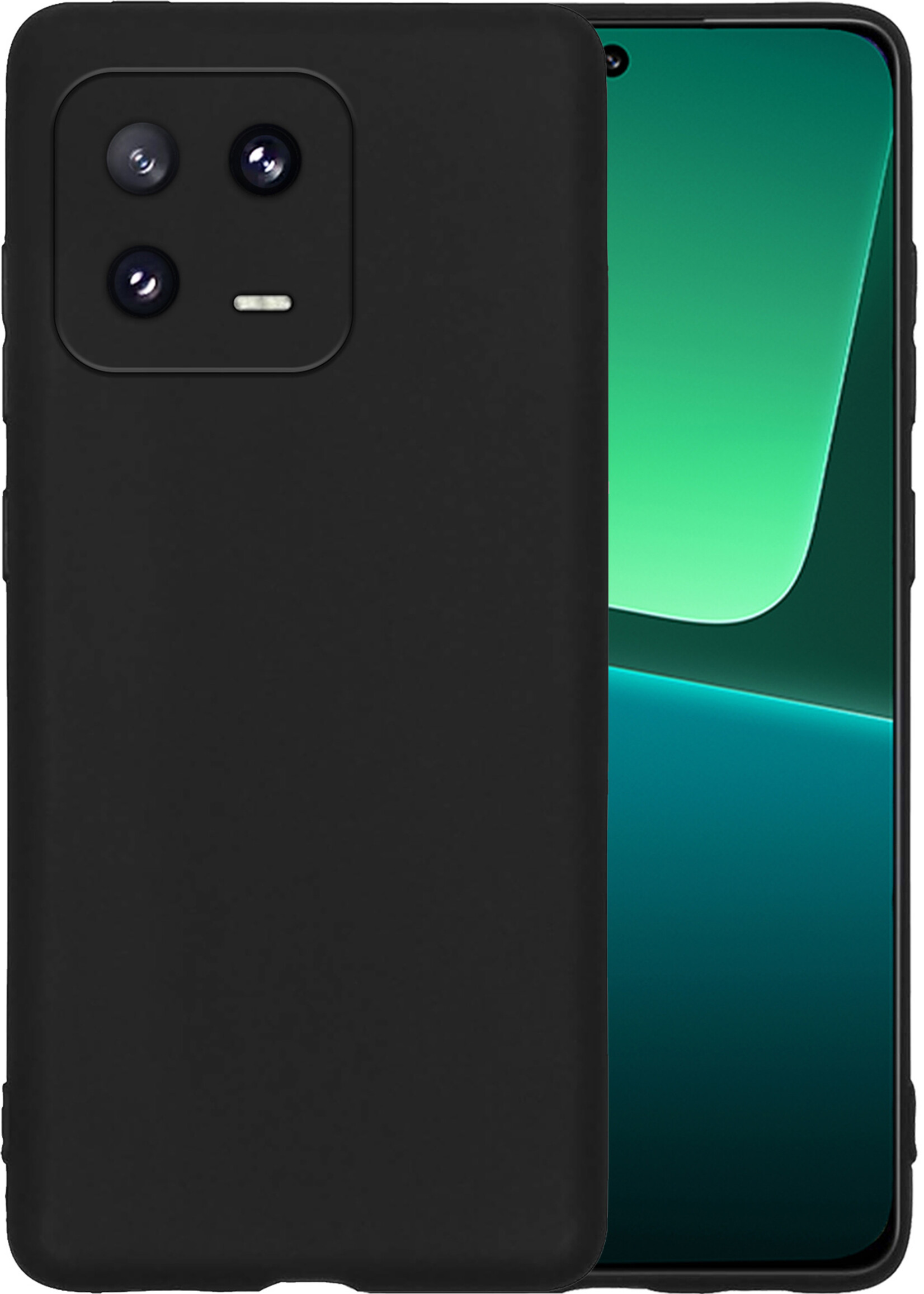 BTH Xiaomi 13 Pro Hoesje Siliconen Case Cover - Xiaomi 13 Pro Hoesje Cover Hoes Siliconen - Zwart