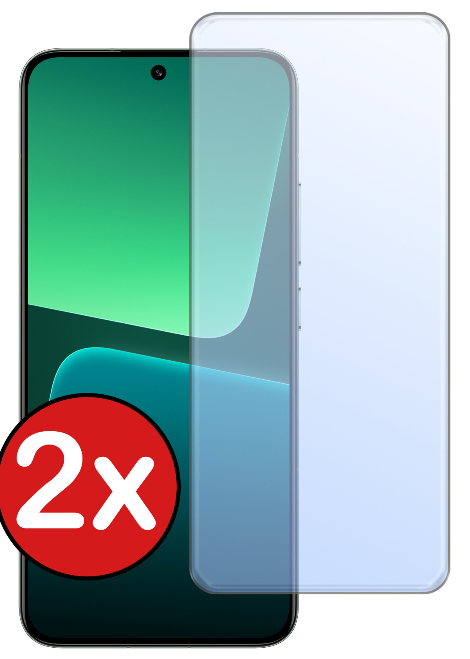 BTH Screenprotector Geschikt voor Xiaomi 13 Screenprotector Glas Gehard Tempered Glass - Screenprotector Geschikt voor Xiaomi 13 Screen Protector Screen Cover - 2 PACK