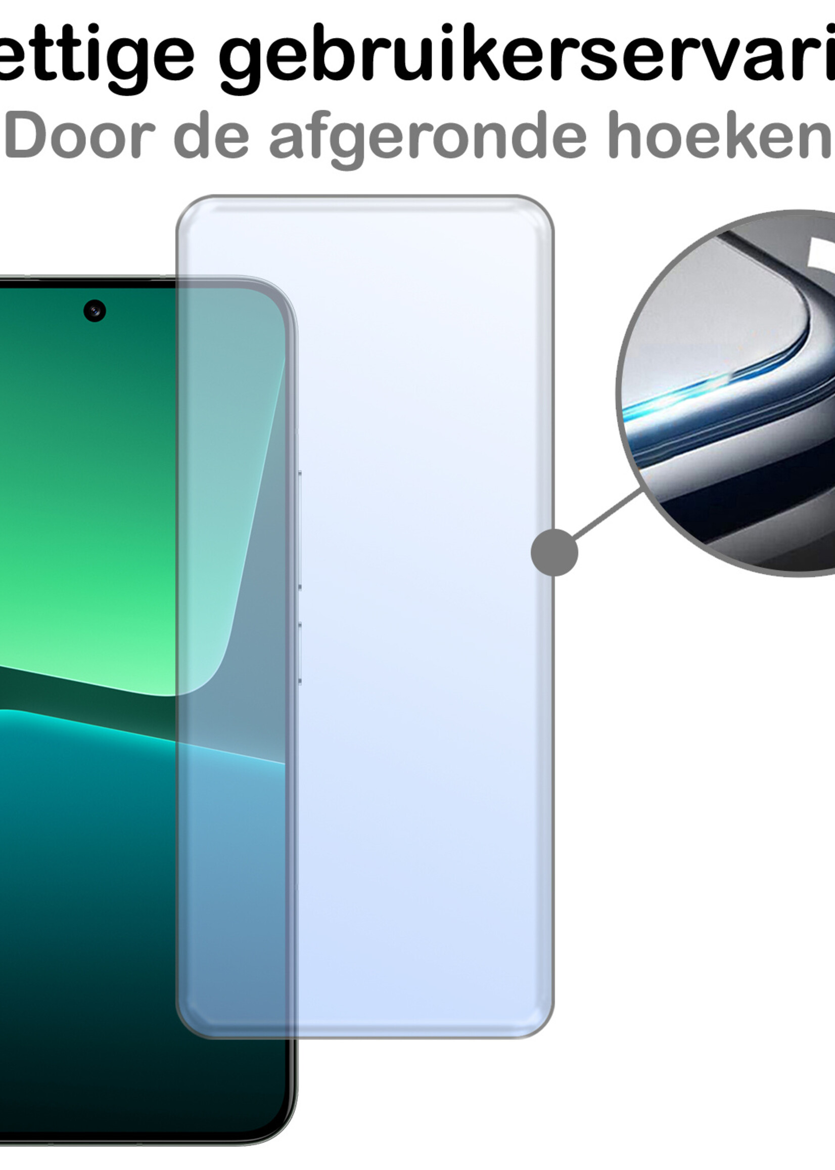 BTH Screenprotector Geschikt voor Xiaomi 13 Screenprotector Glas Gehard Tempered Glass - Screenprotector Geschikt voor Xiaomi 13 Screen Protector Screen Cover - 2 PACK