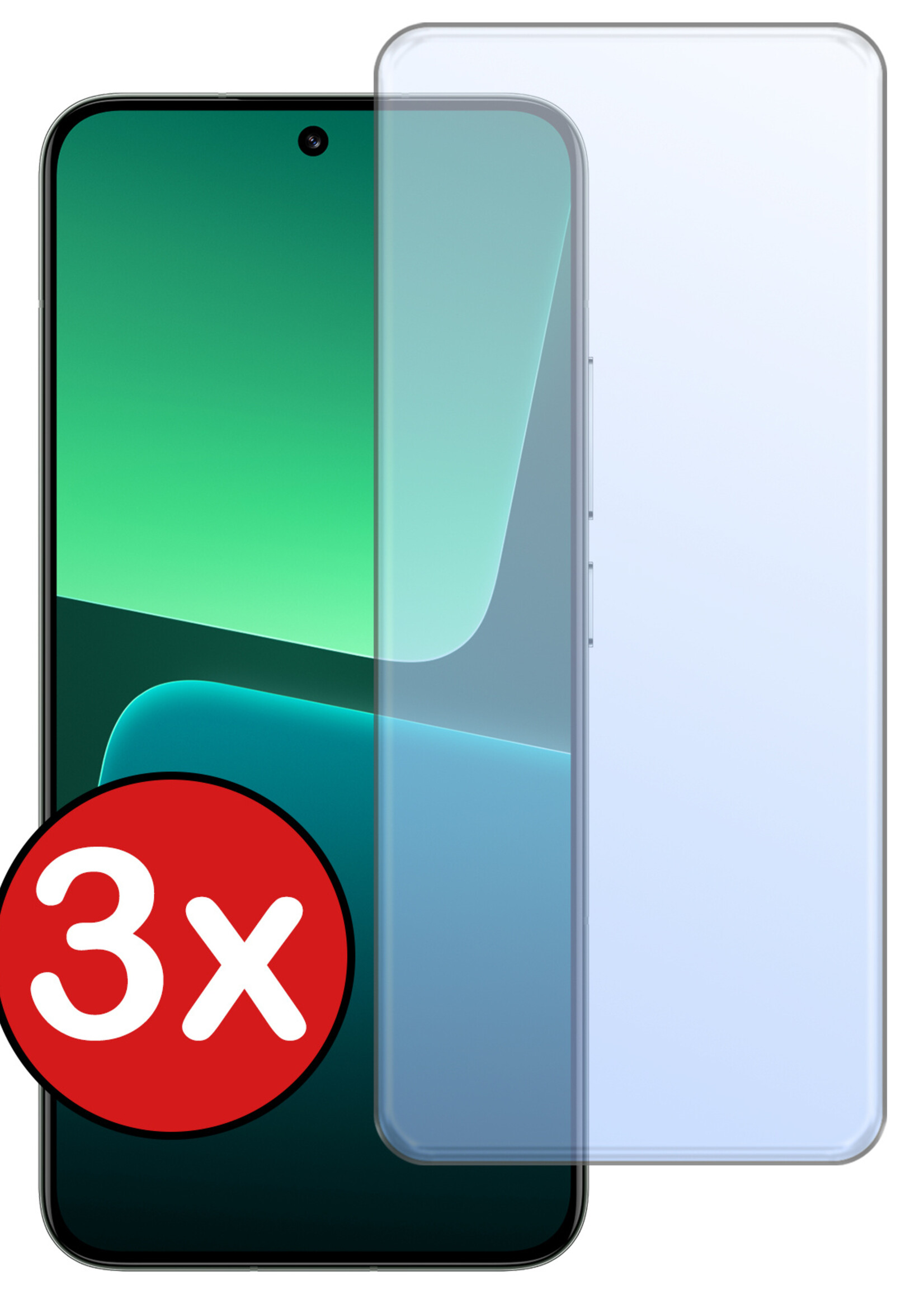 BTH Screenprotector Geschikt voor Xiaomi 13 Screenprotector Glas Gehard Tempered Glass - Screenprotector Geschikt voor Xiaomi 13 Screen Protector Screen Cover - 3 PACK