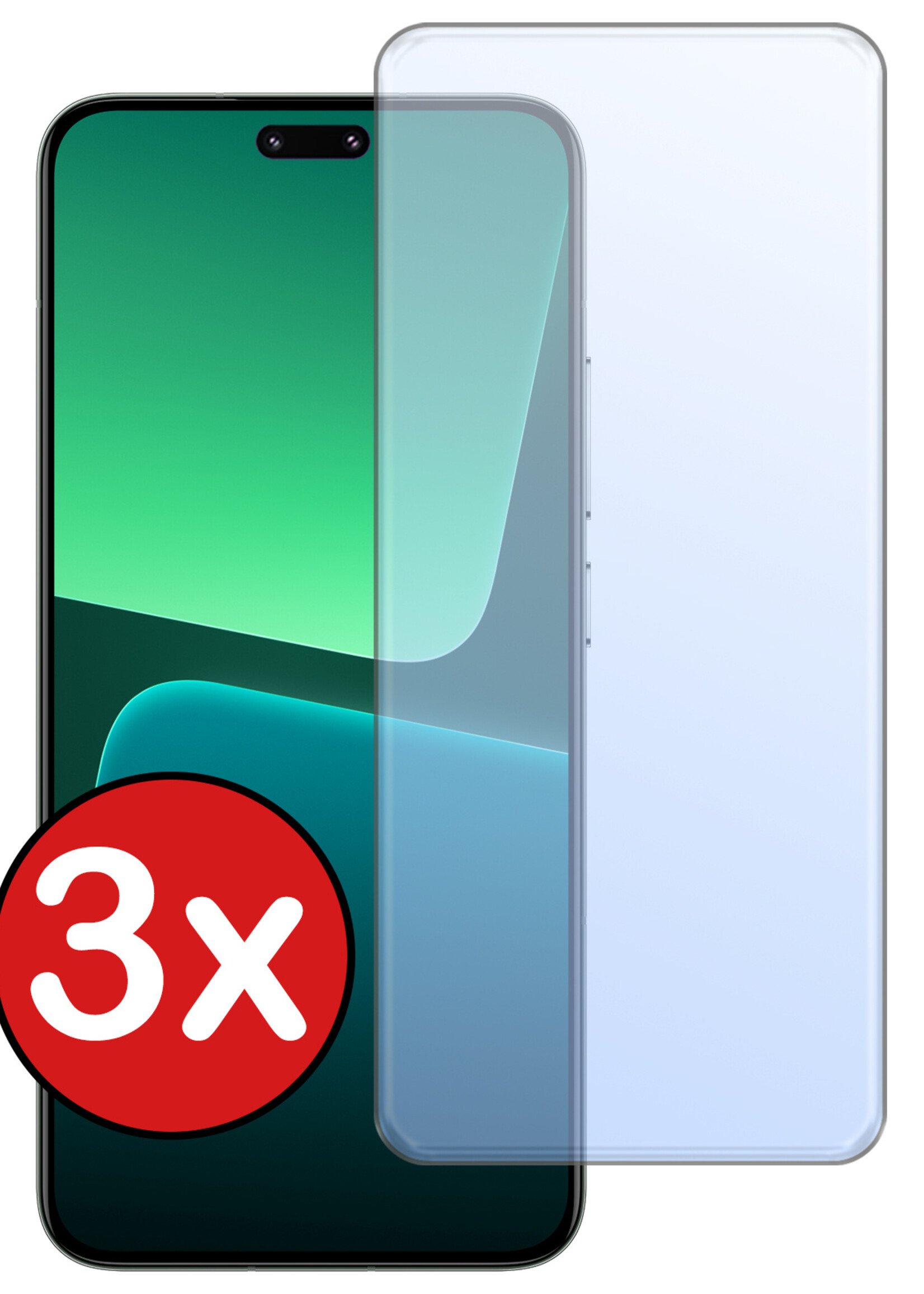 BTH Screenprotector Geschikt voor Xiaomi 13 Lite Screenprotector Glas Gehard Tempered Glass - Screenprotector Geschikt voor Xiaomi 13 Lite Screen Protector Screen Cover - 3 PACK