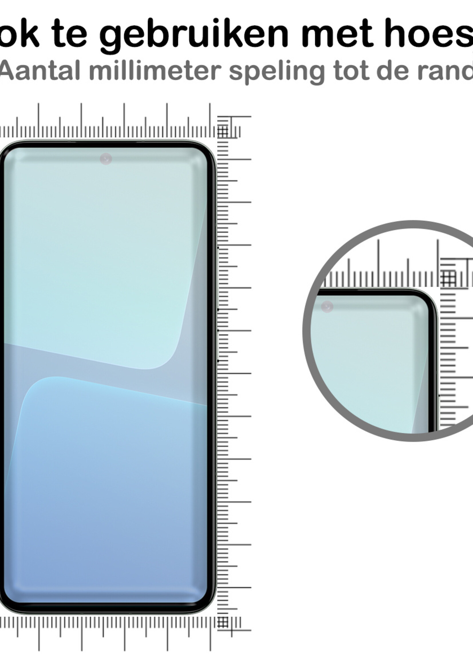 BTH Xiaomi 13 Pro Screenprotector Glas Gehard Tempered Glass Full Cover - Xiaomi 13 Pro Screen Protector Screen Cover