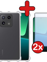 BTH BTH Xiaomi 13 Pro Hoesje Shockproof Met 2x Screenprotector