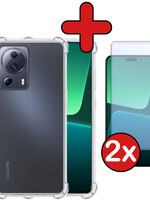 BTH BTH Xiaomi 13 Lite Hoesje Shockproof Met 2x Screenprotector