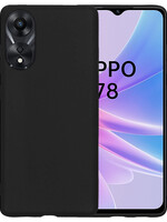 BTH BTH OPPO A78 Hoesje Siliconen - Zwart