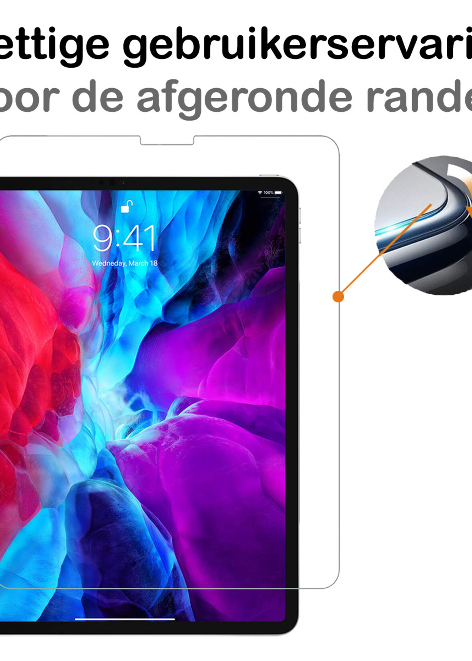 BTH BTH iPad Pro 11 inch (2022) Kinderhoes Met 2x Screenprotector - Oranje