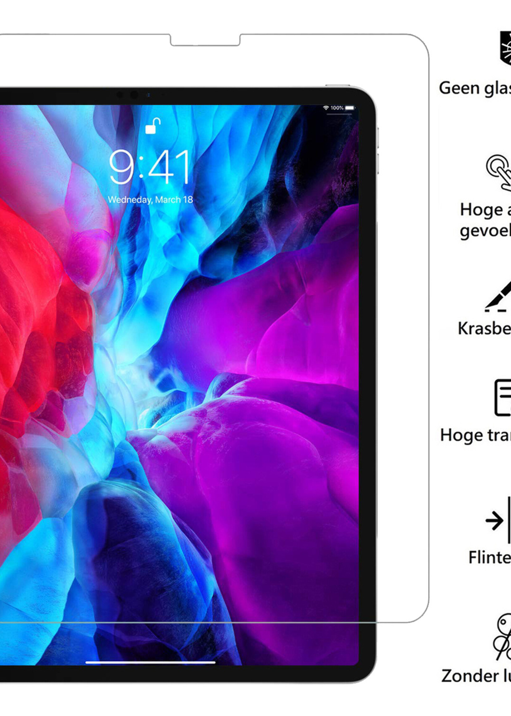 BTH BTH iPad Pro 11 inch (2022) Kinderhoes Met 2x Screenprotector - Lichtblauw