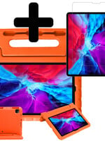 BTH BTH iPad Pro 11 inch (2022) Kinderhoes Met Screenprotector - Oranje