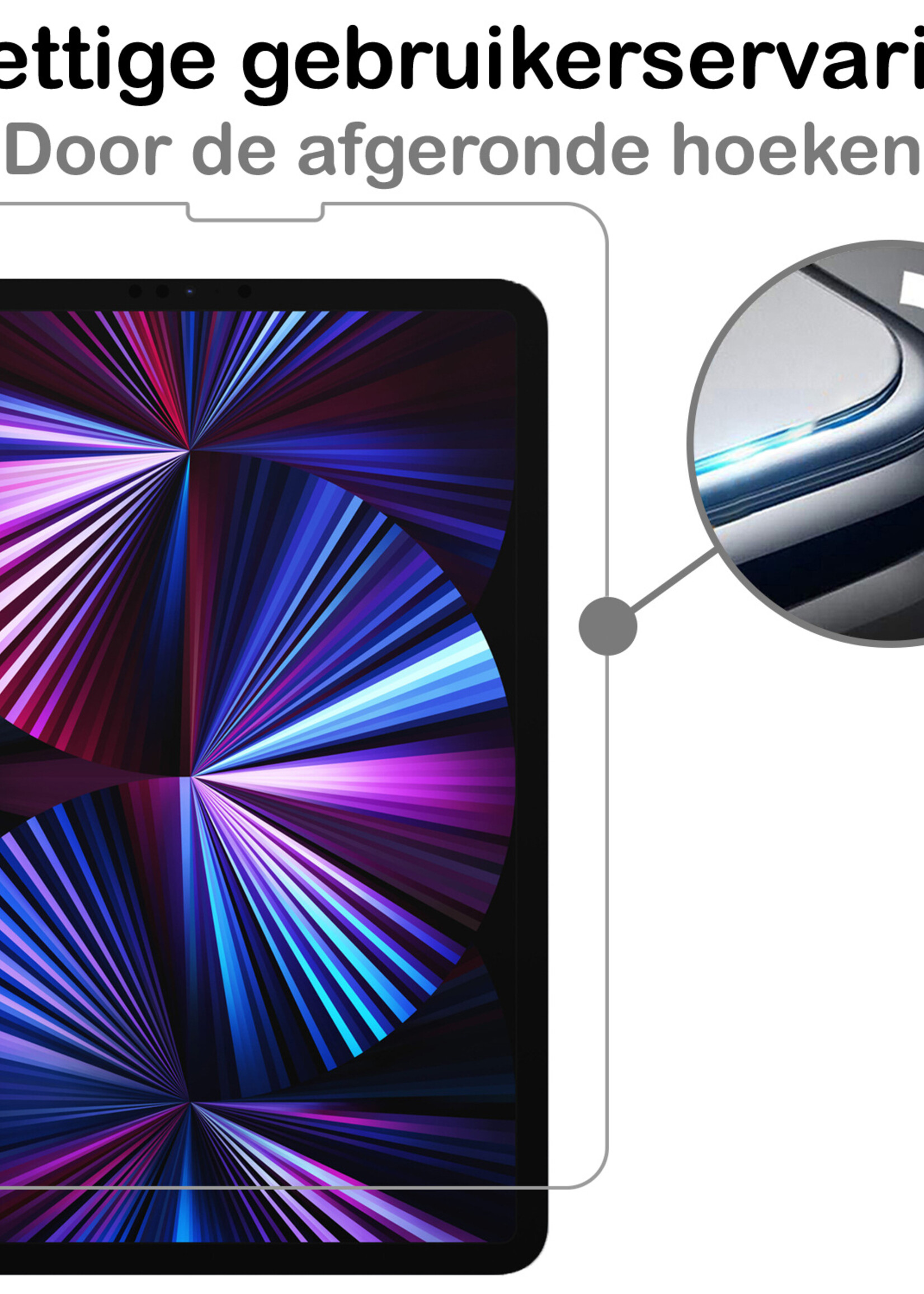 BTH BTH iPad Pro 11 inch (2022) Toetsenbordhoes Met Screenprotector - Zwart