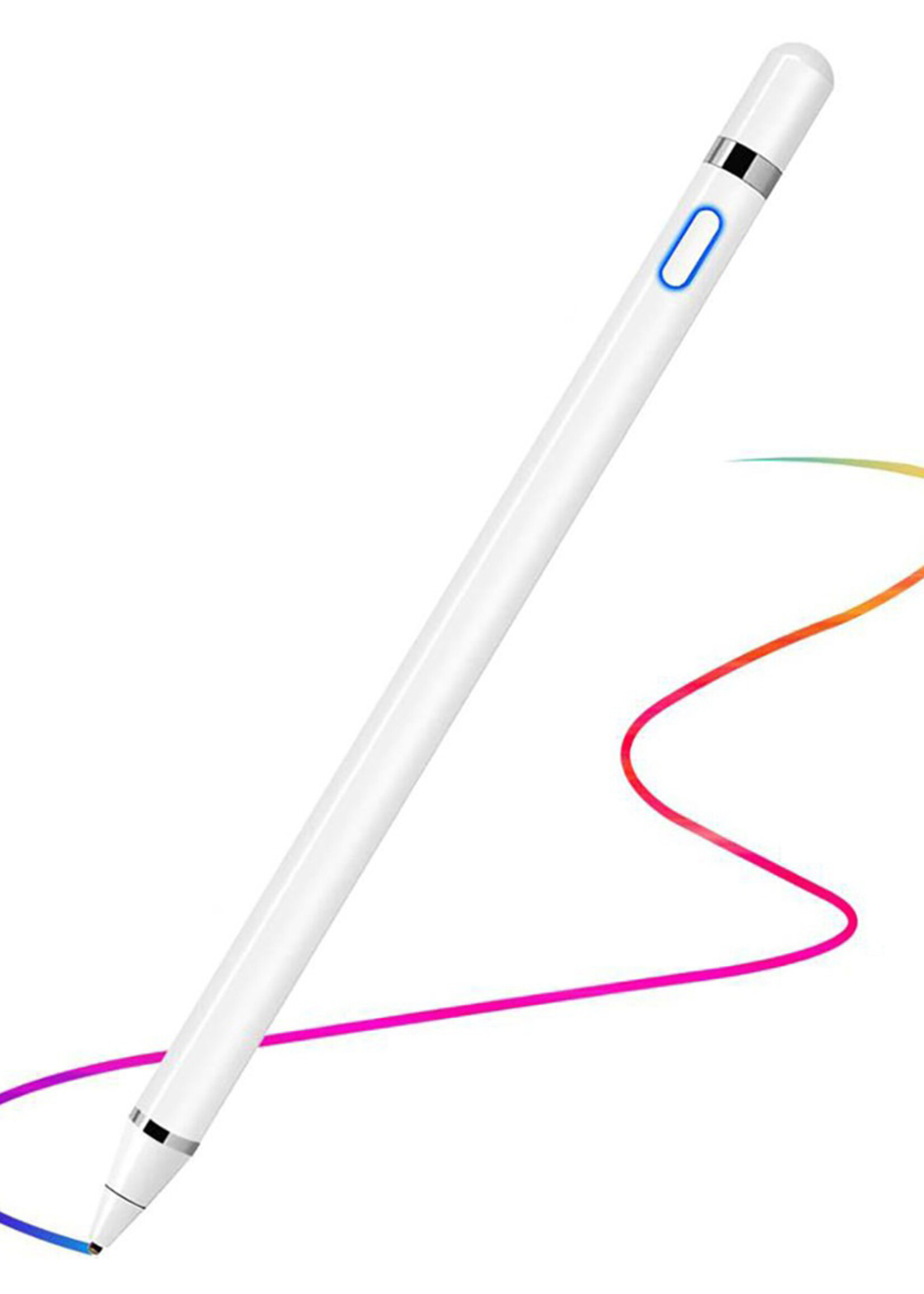 BTH Active Stylus Pen Touch Pen Pencil Oplaadbaar Geschikt Voor Tablets En Telefoons Universeel - Wit