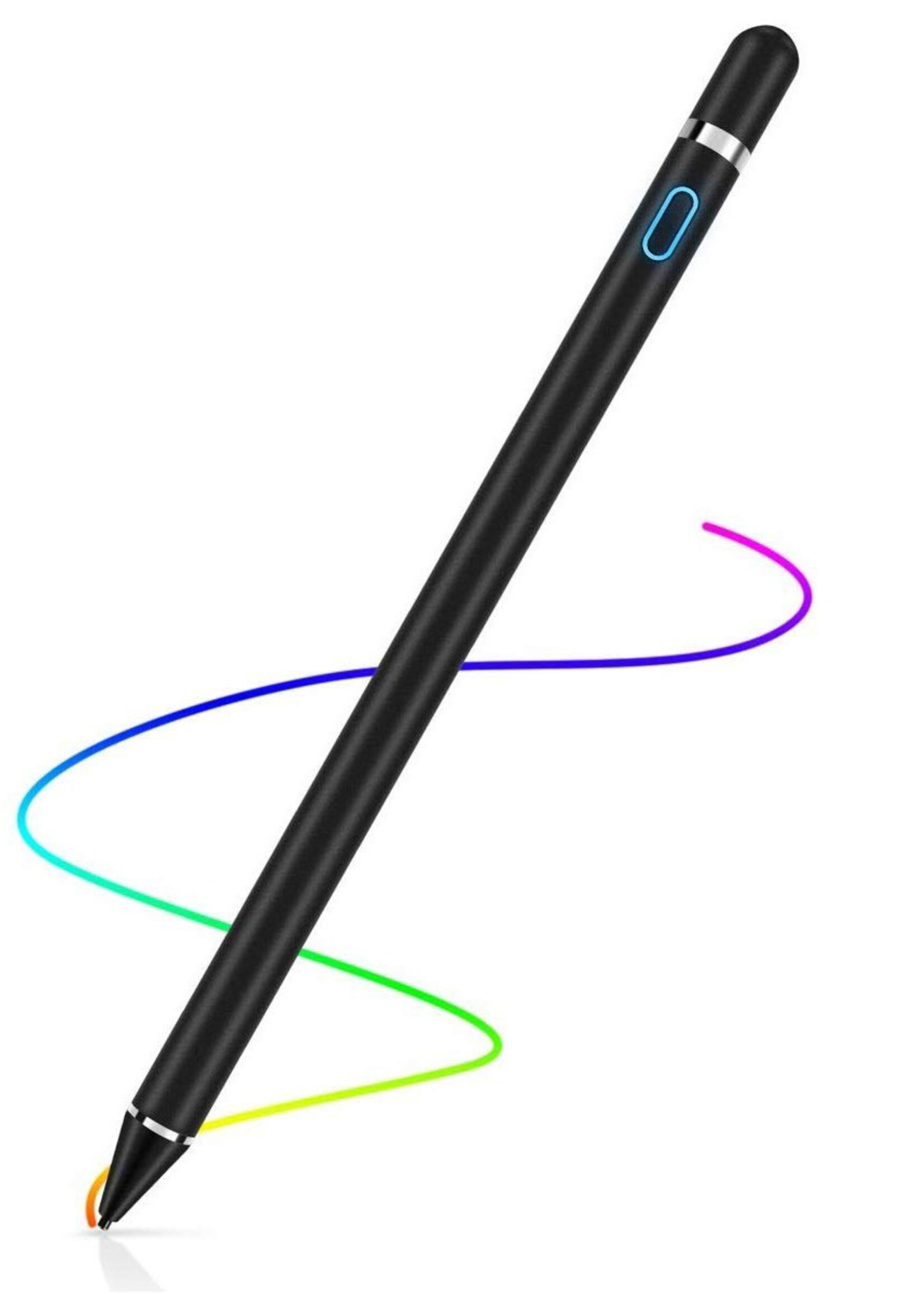BTH Active Stylus Pen Touch Pen Pencil Oplaadbaar Geschikt Voor Tablets En Telefoons Universeel - Zwart