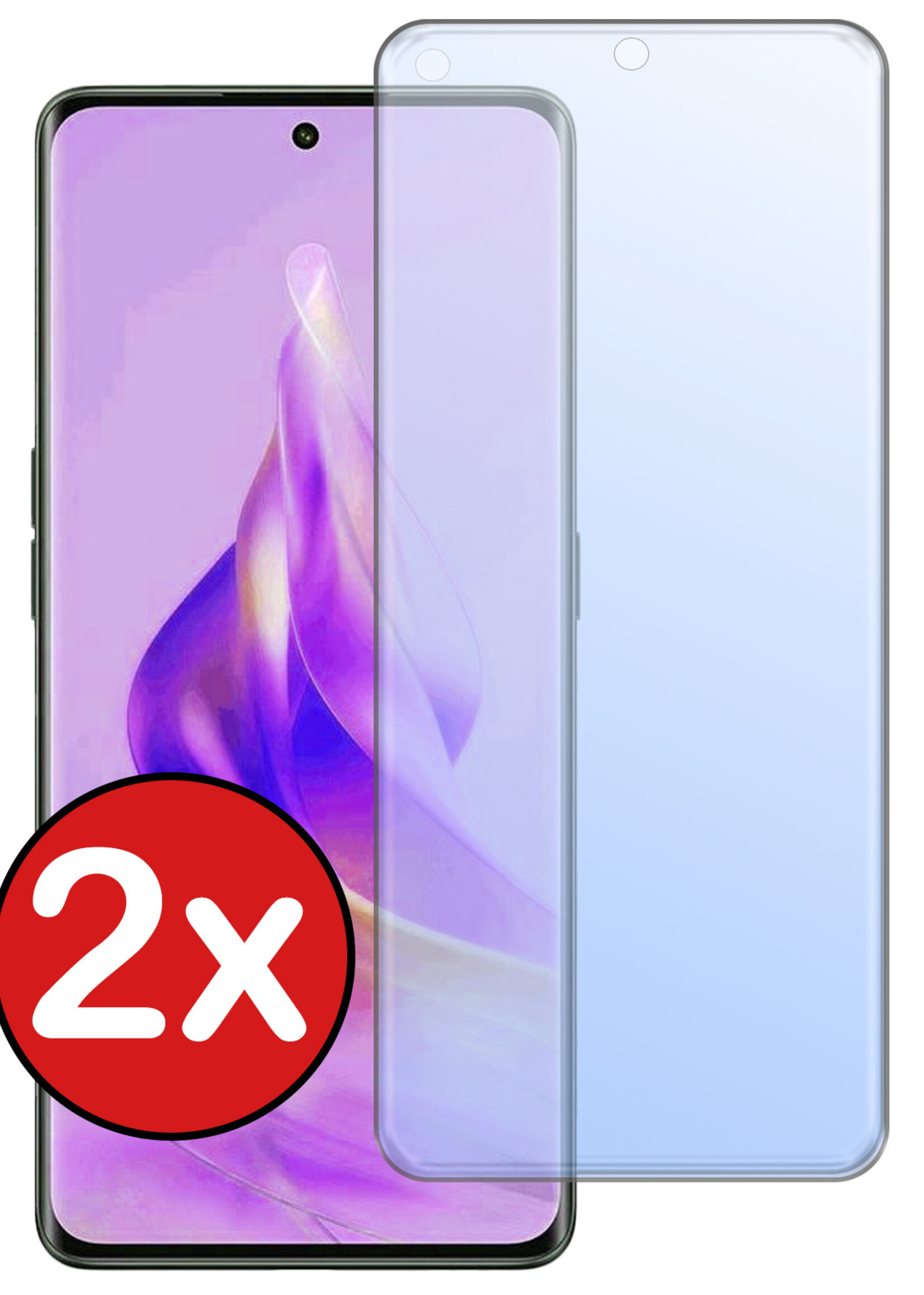 BTH Screenprotector Geschikt voor OPPO Reno 8T 4G Screenprotector Glas Gehard Tempered Glass - Screenprotector Geschikt voor OPPO Reno 8T 4G Screen Protector Screen Cover - 2 PACK
