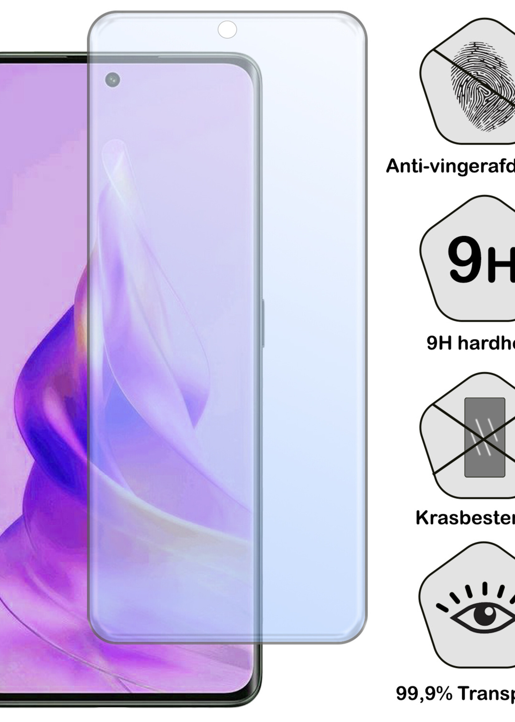 BTH Screenprotector Geschikt voor OPPO Reno 8T 4G Screenprotector Glas Gehard Tempered Glass - Screenprotector Geschikt voor OPPO Reno 8T 4G Screen Protector Screen Cover - 3 PACK