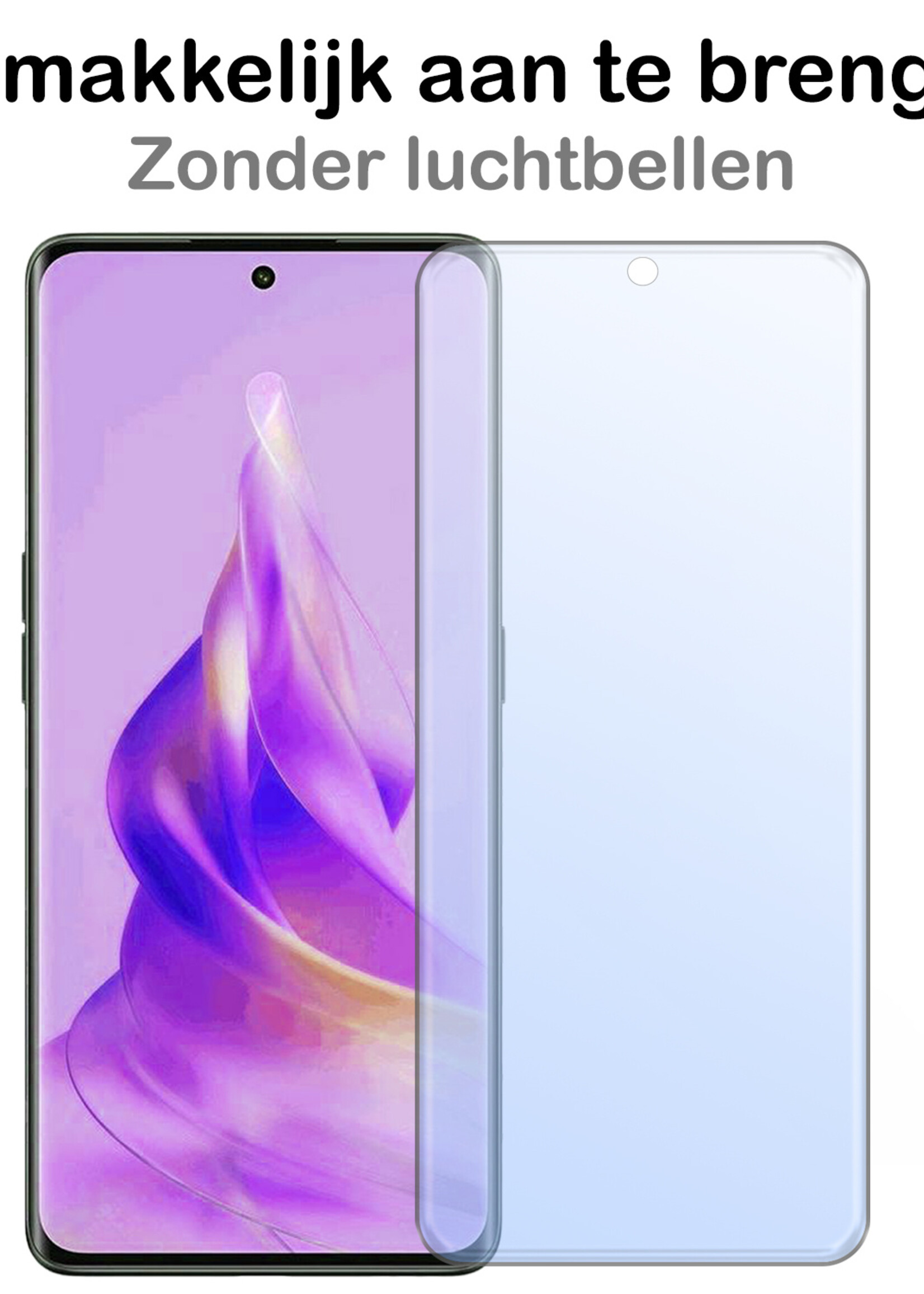 BTH Screenprotector Geschikt voor OPPO Reno 8T 4G Screenprotector Glas Gehard Tempered Glass - Screenprotector Geschikt voor OPPO Reno 8T 4G Screen Protector Screen Cover - 3 PACK
