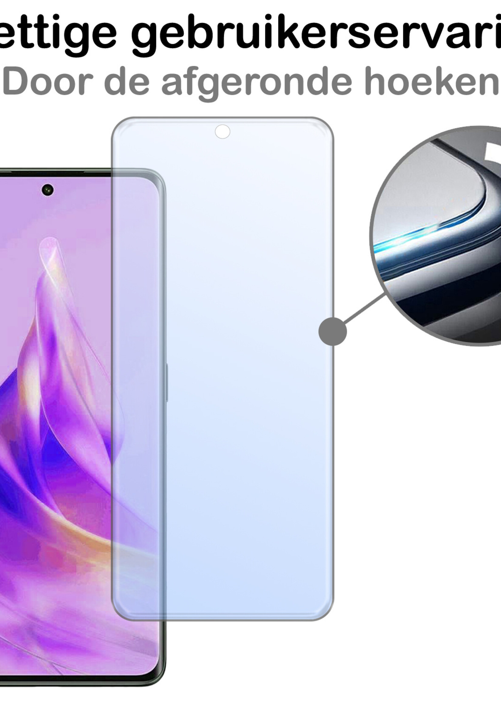 BTH Screenprotector Geschikt voor OPPO Reno 8T 4G Screenprotector Glas Gehard Tempered Glass - Screenprotector Geschikt voor OPPO Reno 8T 4G Screen Protector Screen Cover - 3 PACK