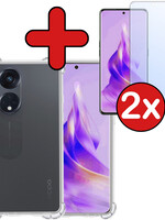 BTH BTH Oppo Reno 8T 4G Hoesje Shockproof Met 2x Screenprotector