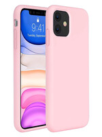 BTH BTH iPhone 11 Hoesje Siliconen Case Hoes Back Cover TPU - Roze