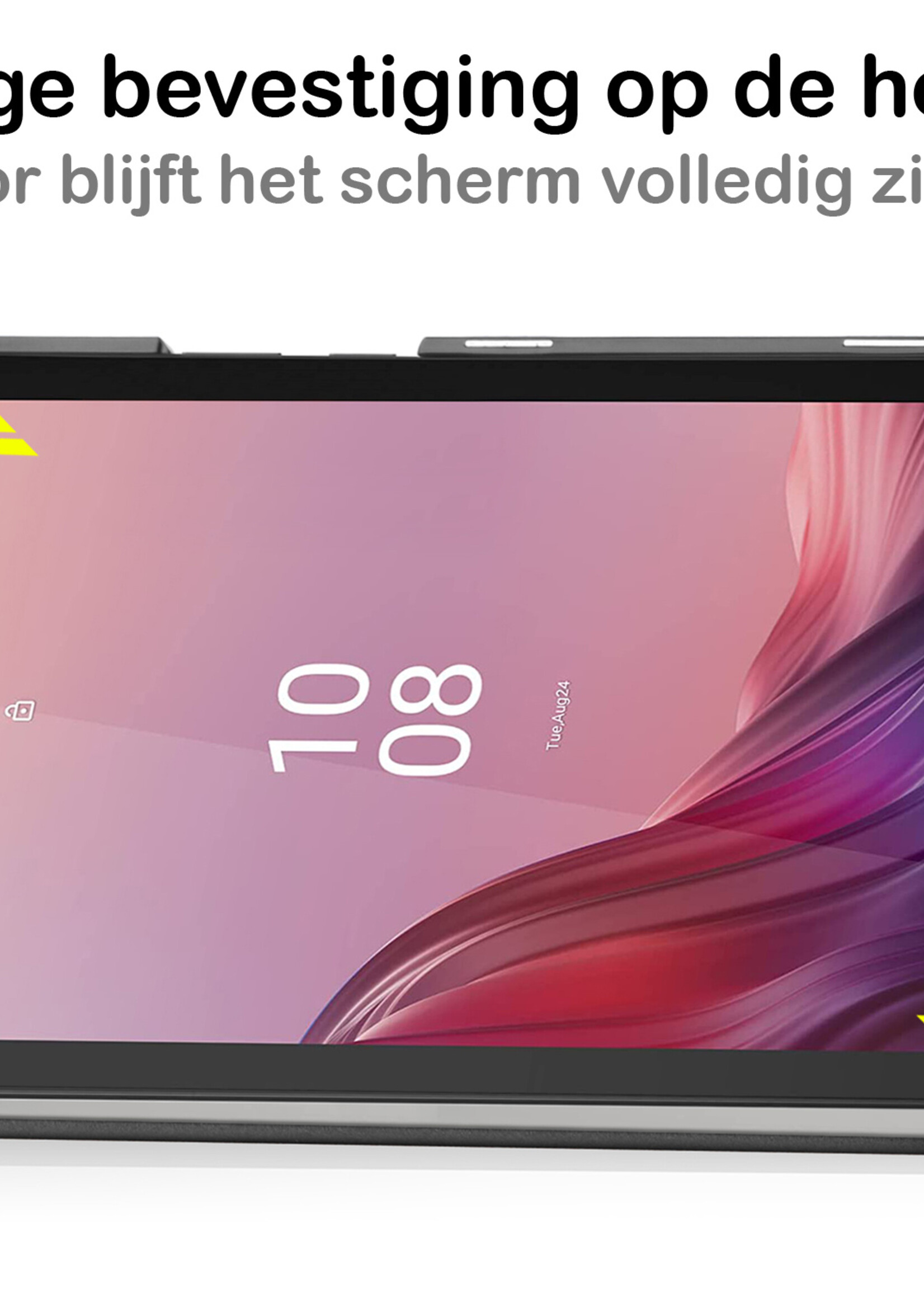BTH Hoes Geschikt voor Lenovo Tab M9 Hoes Book Case Hoesje Trifold Cover - Hoesje Geschikt voor Lenovo Tab M9 Hoesje Bookcase - Rosé goud