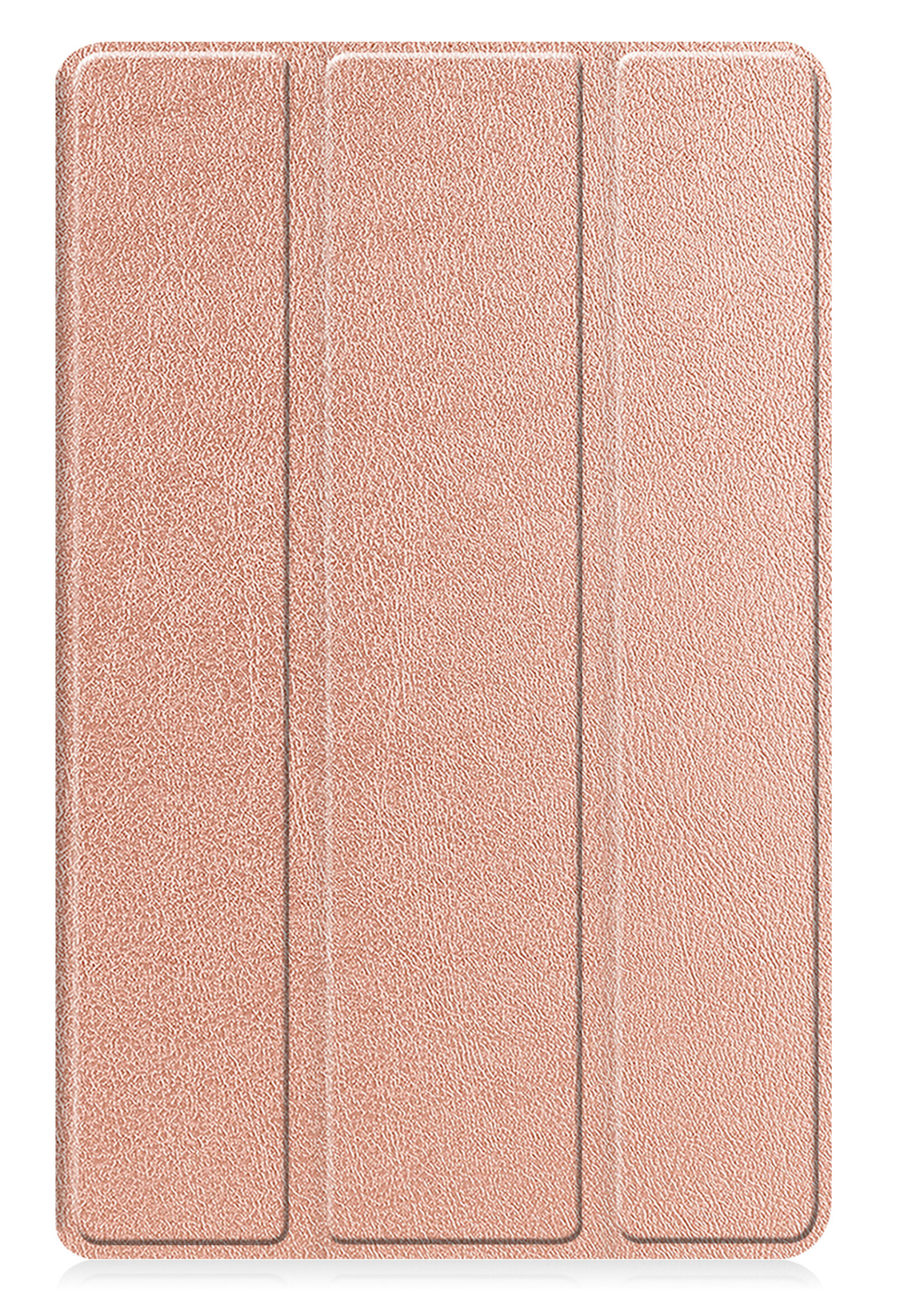BTH Hoes Geschikt voor Lenovo Tab M9 Hoes Book Case Hoesje Trifold Cover - Hoesje Geschikt voor Lenovo Tab M9 Hoesje Bookcase - Rosé goud
