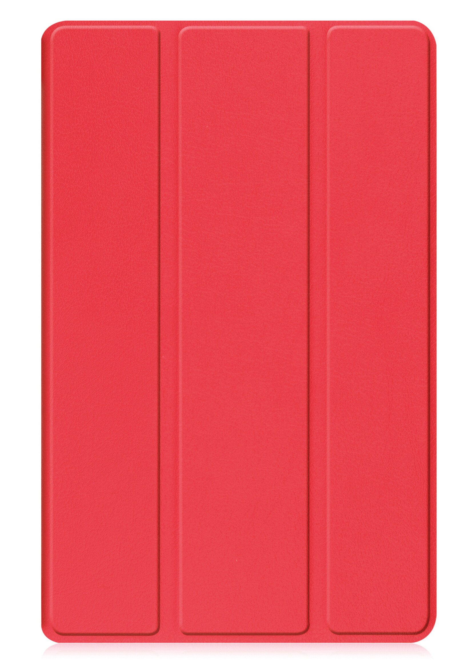 BTH Hoes Geschikt voor Lenovo Tab M9 Hoes Book Case Hoesje Trifold Cover - Hoesje Geschikt voor Lenovo Tab M9 Hoesje Bookcase - Rood