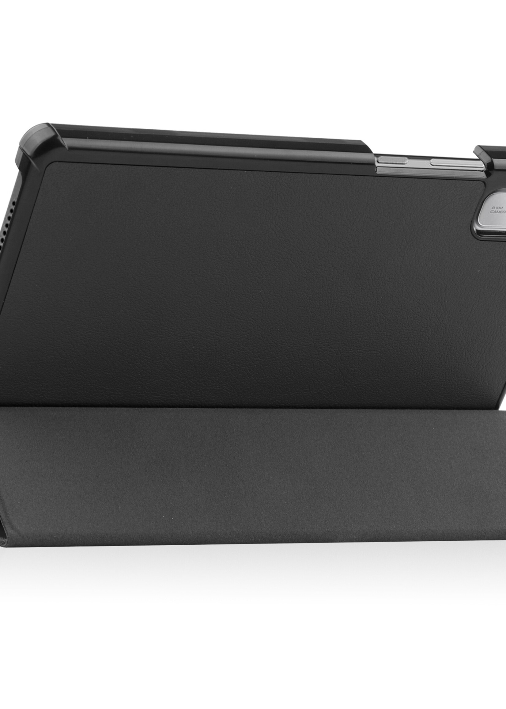 BTH Hoes Geschikt voor Lenovo Tab M9 Hoes Book Case Hoesje Trifold Cover - Hoesje Geschikt voor Lenovo Tab M9 Hoesje Bookcase - Zwart