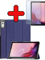 BTH BTH Lenovo Tab M9 Hoes Met Screenprotector - Donkerblauw