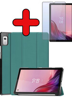 BTH BTH Lenovo Tab M9 Hoes Met Screenprotector - Donkergroen