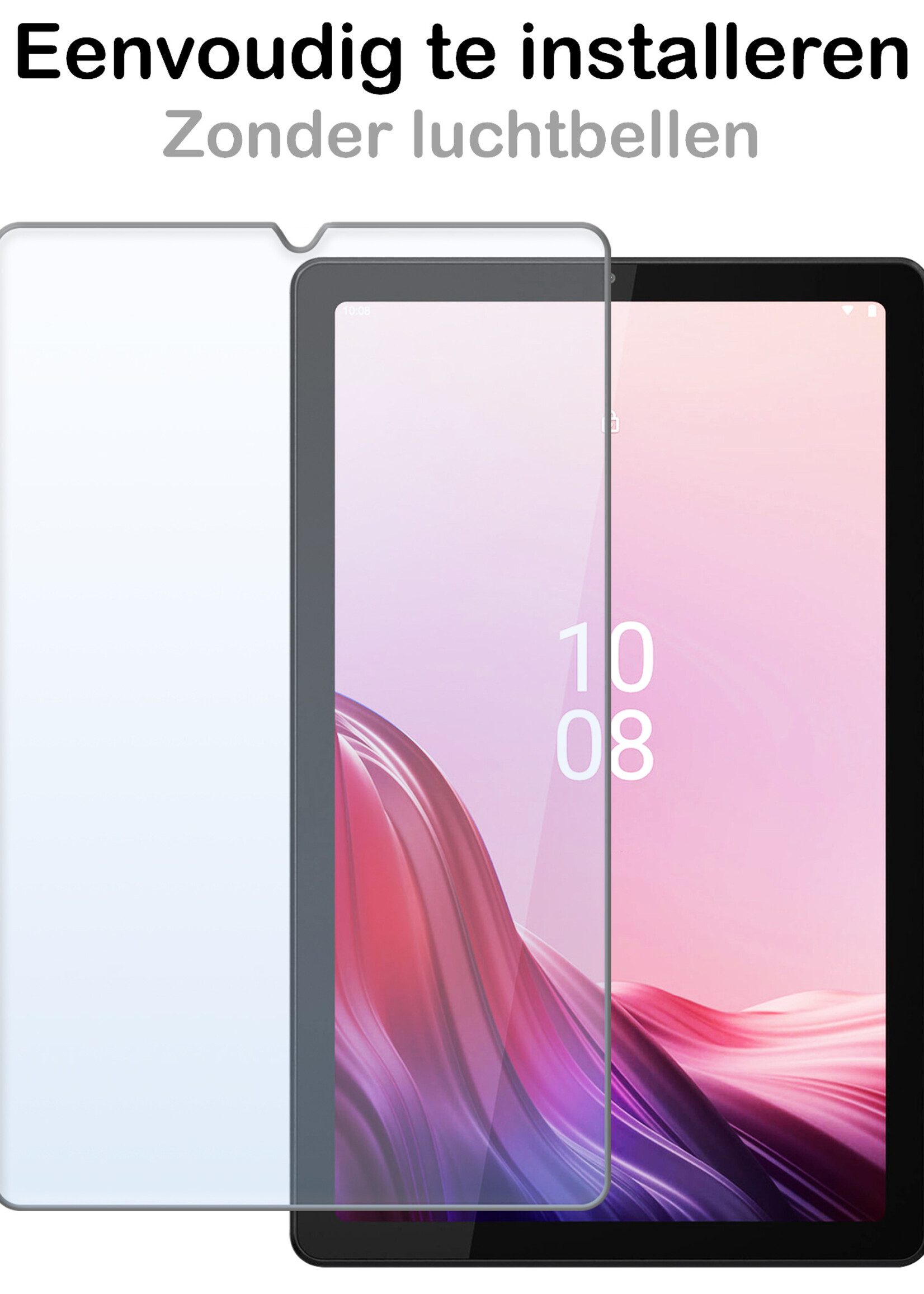 BTH Hoes Geschikt voor Lenovo Tab M9 Hoes Book Case Hoesje Trifold Cover Met Screenprotector - Hoesje Geschikt voor Lenovo Tab M9 Hoesje Bookcase - Grijs