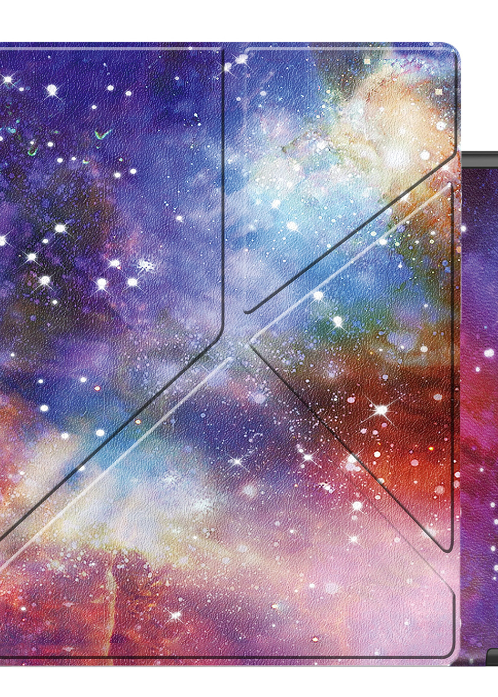 BTH Hoesje Geschikt voor Kobo Elipsa 2E Hoesje Luxe Bescherm Case - Hoes Geschikt voor Kobo Elipsa 2E Hoes Book Cover - Galaxy