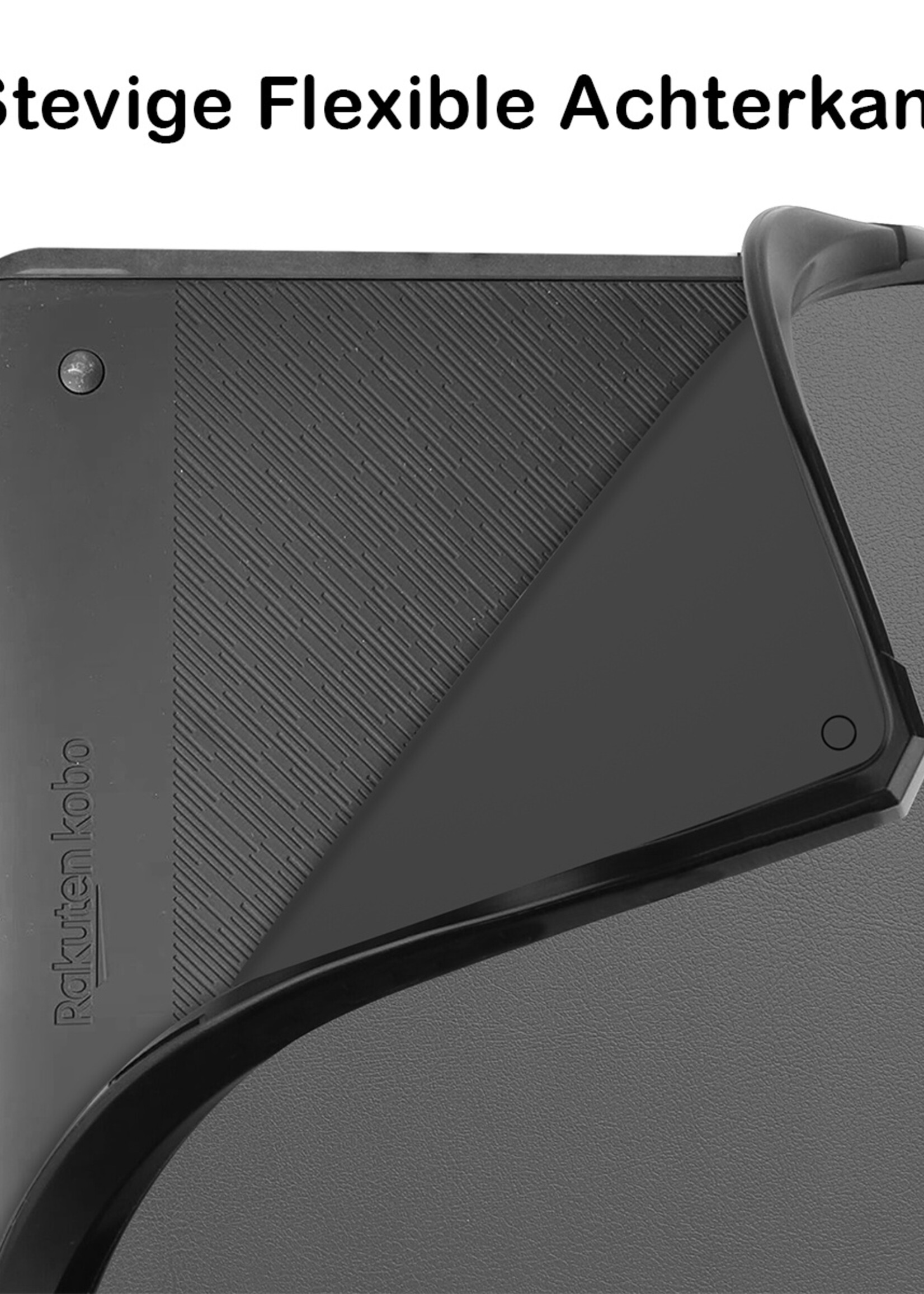 BTH Hoesje Geschikt voor Kobo Elipsa 2E Hoesje Luxe Bescherm Case - Hoes Geschikt voor Kobo Elipsa 2E Hoes Book Cover - Grijs