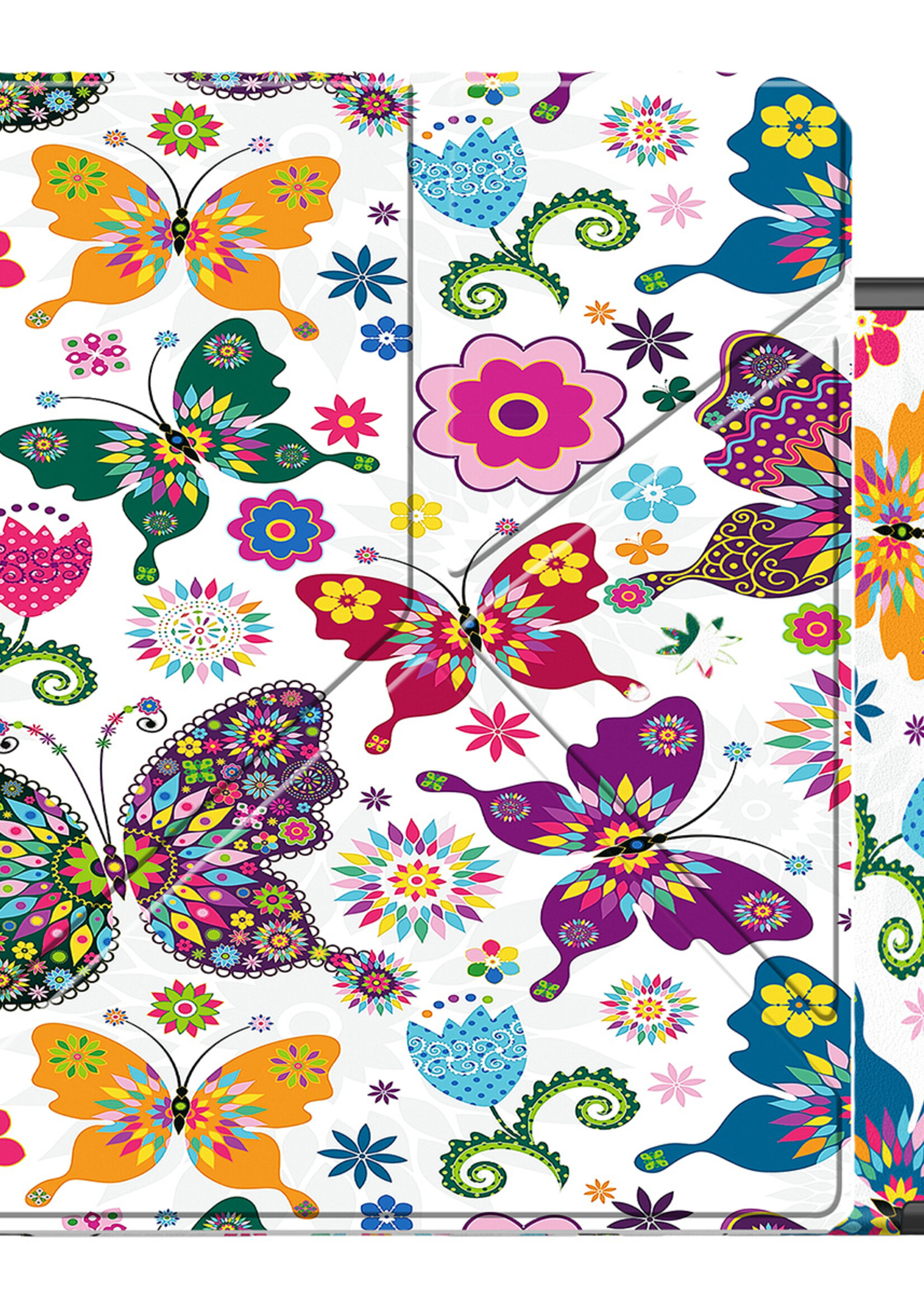 BTH Hoesje Geschikt voor Kobo Elipsa 2E Hoesje Luxe Bescherm Case - Hoes Geschikt voor Kobo Elipsa 2E Hoes Book Cover - Vlinders