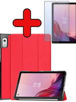 BTH BTH Lenovo Tab M9 Hoes Met Screenprotector - Rood