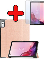BTH BTH Lenovo Tab M9 Hoes Met Screenprotector - Rosé Goud