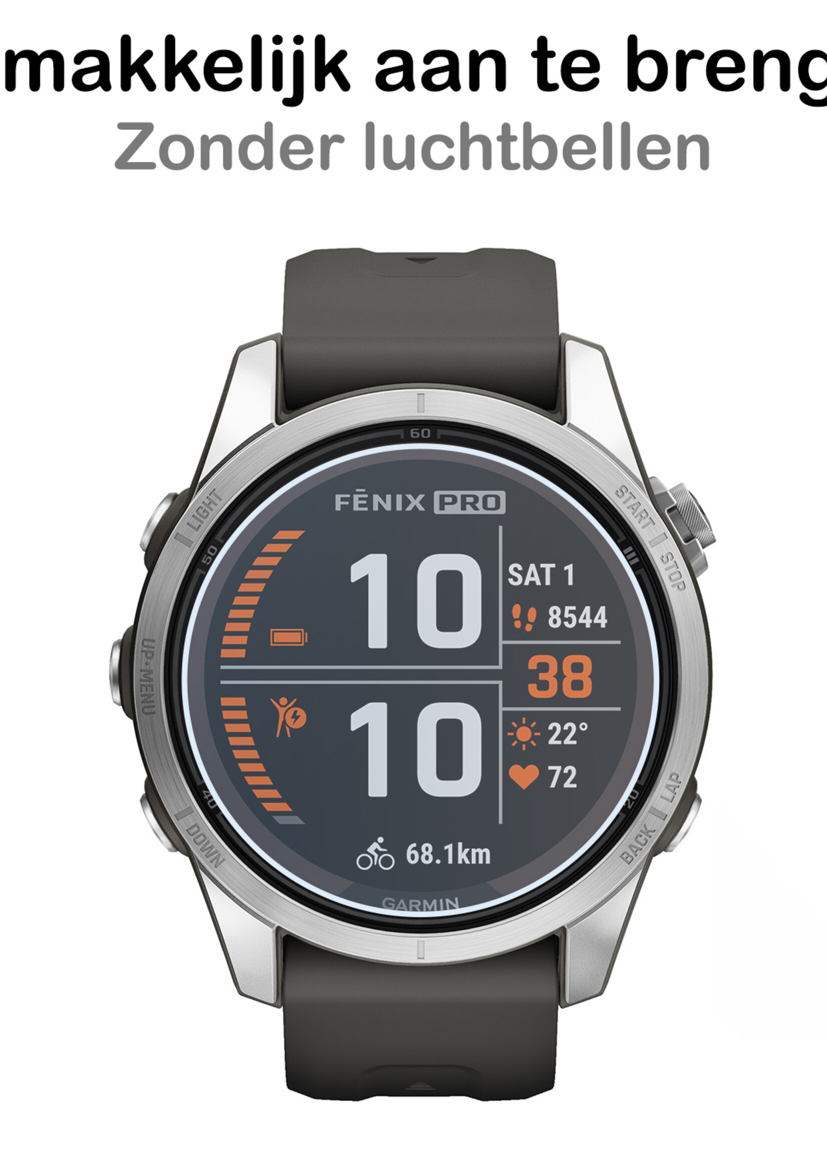 BTH Screenprotector Geschikt voor Garmin Fenix 7S Pro Screenprotector Glas Gehard Screen Cover - Screen Protector Geschikt voor Garmin Fenix 7S Pro Screenprotector Tempered Glass - 2 PACK