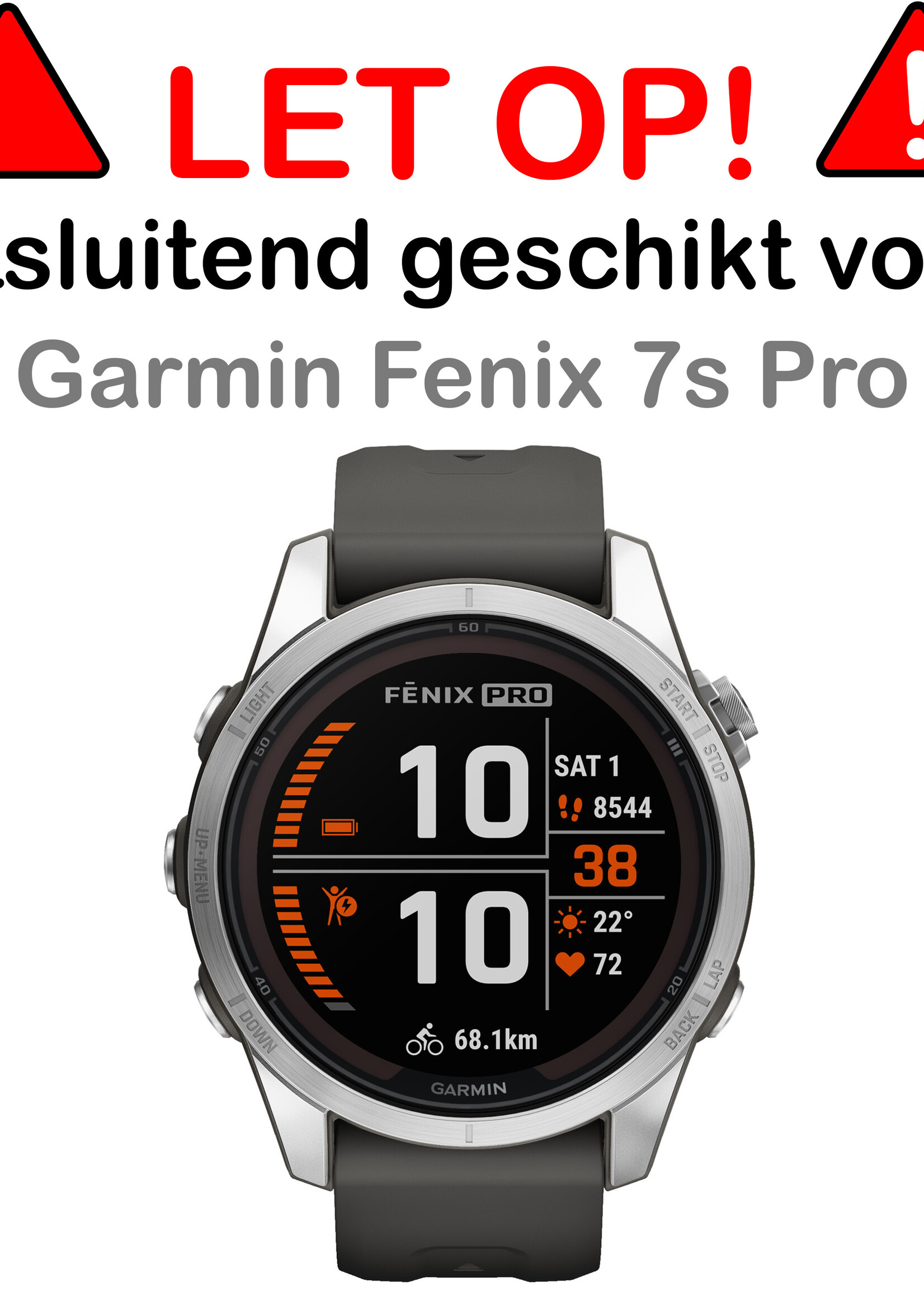 BTH Screenprotector Geschikt voor Garmin Fenix 7S Pro Screenprotector Glas Gehard Screen Cover - Screen Protector Geschikt voor Garmin Fenix 7S Pro Screenprotector Tempered Glass - 3 PACK